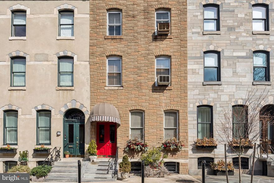 A RARE FIND IN RITTENHOUSE / FITLER SQUARE — LUXURY LIVING WITH TIMELESS APPEAL. Welcome to 2217 Locust Street, a beautifully reimagined red-brick Victorian residence offering the perfect blend of historic charm, modern comfort, and unmatched flexibility for today’s homeowner. This distinguished townhouse features a grand, two-level owner’s residence atop the property, crowned by a breathtaking private rooftop terrace , a true sanctuary in the heart of the city. Designed to live like a classic single-family home, the owner’s residence features three bedrooms and three full bathrooms, thoughtfully arranged to fit a modern lifestyle. The primary suite boasts a spacious dressing area, original fireplaces, and a beautifully updated bath. A second bedroom is currently configured as a cozy den with a built-in bar, while a third has been transformed into an inviting library/office with custom shelving and a rolling ladder. The chef’s kitchen, outfitted with KraftMaid cabinetry, Viking range & stainless steel appliances, and a built-in banquette, is perfect for both everyday meals and entertaining. Escape to the full-floor private rooftop terrace, an expansive, two-level retreat with Trex decking, integrated lighting, and unobstructed skyline views. Complete with water and electric hookups, this is outdoor living at its finest. On the first floor are two additional self-contained units, ideal for extended family, guest quarters, or future rental income. The front studio is rich in character, featuring soaring 14-foot ceilings, ornate original moldings, a marble fireplace, and a statement chandelier sourced from a Society Hill estate. The rear one-bedroom unit spans two levels with a spiral staircase, a gas fireplace, bay windows, a modern kitchen, and a private garden patio, perfect for visiting friends or longer stays. Both units offer the flexibility to be seamlessly incorporated into the upper residence, allowing for the creation of an even larger, more expansive single-family home tailored to your needs. Situated in the heart of Fitler Square, this pet-friendly residence offers the best of city living, steps to acclaimed dining, boutique shopping, 30th Street Station, the Schuylkill River Trail, and Rittenhouse Square. Conveniently close to the UPenn and Drexel campuses, HUP, CHOP, and major highways.