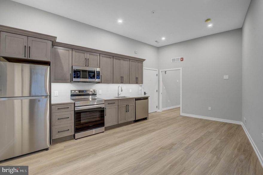 Welcome to Innovator Village, nestled in the heart of Graduate Hospital! This gated community is home to 82 brand new construction, luxury units featuring top of the line finishes. 2445 Innovator Way offers everything you could desire in a city apartment and can be moved into immediately. This 600 SF HANDICAP ACCESSIBLE unit features a spacious, open living room with huge windows and lovely natural light, a kitchen with quartz countertops and stainless steel appliances, a beautiful bathroom, hardwood floors and an in unit washer/dryer. The building features a shared roof deck with beautiful views of Center City. Innovator Village is located on the bustling Washington Ave corridor with easy access to Drexel University, CHOP, Penn University, I76, restaurants, shops, public transportation and much more! On site parking is available for lease for $300/month.