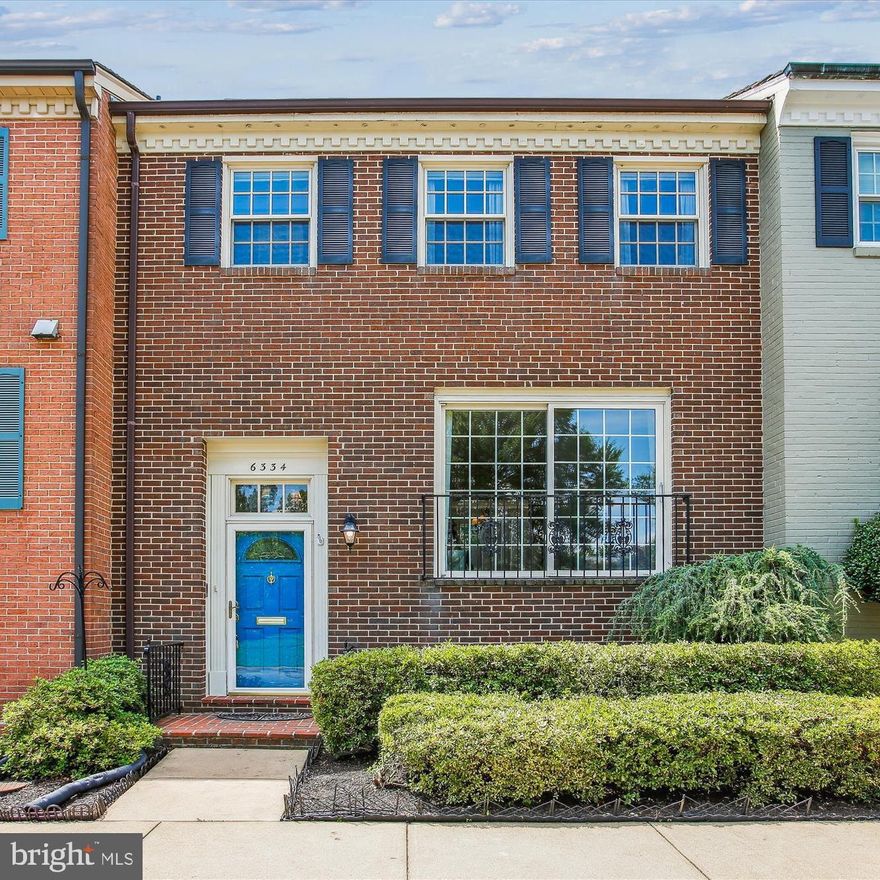 This spacious all brick townhome is perfectly sited on the coveted park like setting of Golf Course Square
overlooking the  .75 Acre lushly landscaped private community grounds for your outdoor daily enjoyment. A great opportunity to own the largest model in Olde Belhaven Towne, rarely on the market and boasting nearly 2592 Sq Ft on three levels.  This home is sited on the back row of the square providing rear views of open spaces off of Old Town Rd, vs side townhomes that overlook the alleyways and adjacent townhomes.   
The entry level greets with a two-story foyer,  and   just a few steps up to the main level. The large living room features a  sliding glass door overlooking the park and providing lots of natural light,  crown moldings,  and hardwood floors throughout the entire main and upper bedroom levels.  A generously sized separate dining room, only featured in a few select models, is located in the rear of the home overlooking the gardens, featuring crown and chair moldings.  Flowing off the dining room the galley style kitchen features stainless appliances and is primed for an update with an easy renovation to remove the wall between the kitchen and dining room, adding a large island with  an expanded opening to the dining room to create the perfect entertaining and family gathering space.  Design plans on hand at request.   A hall powder room is centrally located off the main living area. The upper-level features three generous sized bedrooms with ample closet space and two full baths, solid hardwoods span the upper level and pull down stairs to the attic accessed in the hallway for additional storage needs.  The spacious primary suite overlooks the front grounds and features crown moldings, dual closets with solid raised panel doors and en-suite bath with updated vanity with granite top and scallop sink, glass enclosed tub-shower combination and floor heater.  The walkout lower level recreation room boasts newer luxury vinyl plank flooring,  a gas fireplace with brick surround, built-in bookcases, and sliding glass doors to the garden.  The laundry room is located on this level as well as the fourth bedroom and full bath and great additional storage area off the bedroom. The large garden is a delightful space for additional everyday living, a quiet and secluded patio retreat with a slate patio, brick border walls, and mature landscaping.  Beyond the garden gate you will find a gardening shed and professionally landscaped stone tiered hardscapes.  The roof is a lifetime concrete shingle, just freshly power washed.   

This desirable location has so much to offer, just a few blocks walk to the Potomac River Park and GW Parkway Trails, easy walk to Old Town Alexandria restaurants, bars, shops and galleries and our neighborhood restaurant The Haven and Custard Shack at your doorstep. Just a few blocks walk to Belle View shopping center with Safeway, CVS, USPS, EmmaVet, Revel fine dining restaurant and family dining at Primo.  Belle Haven Country Club is directly across the street,  very easy commute to Washington National Airport and DC. Huntington Metro and 495 Access just mins away. The brand new Mount Vernon Recreation center just opened, only a 1/2 mile walk to enjoy a huge gym, swimming pool and two ice rinks.  Memberships available to FXCNTY residence.  This home is in a small HOA, Olde Belhaven Towne Owners Association which consist of 44 townhomes total (30 on Golf Course SQ and First two rows of Townhomes on Belle Haven Rd). The annual HOA Dues are only $500. per year and the association is run by the elected homeowners board. There is one Reserved assigned parking spot for the home, directly at the front door, with additional open parking on the square circle for max two additional cars.  Olde Belhaven Towne is Truly a Delightful Place To Call Home! Note: This property is NOT in a Flood Zone, No flood insurance is required, docs avail upon request.