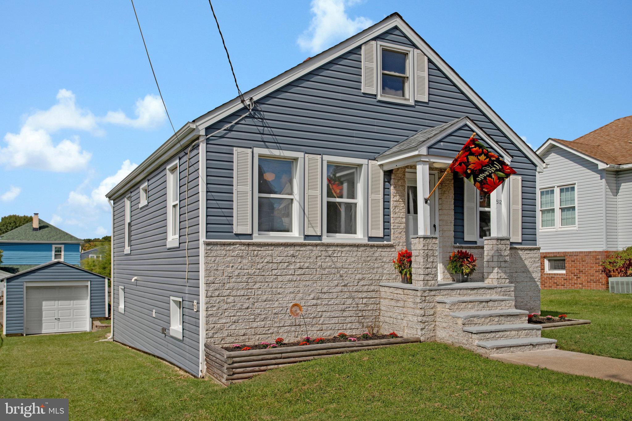 Adorable!!! This well maintained cape has newer vinyl siding and roof, all new carpet and paint, a newer bathroom, two main level bedrooms and a huge upstairs bedroom that would also double as a great home office. Close to 95 and downtown Dundalk, its easy to commute and enjoy an active social life in town near the water. There is a full basement ready if you want to add a recreation room or extra bedrooms. The kitchen could easily be opened up to include an eating area and a deck. This home is priced to sell and move in ready. Take advantage of this property with lots of finished and finishable space. A great value!