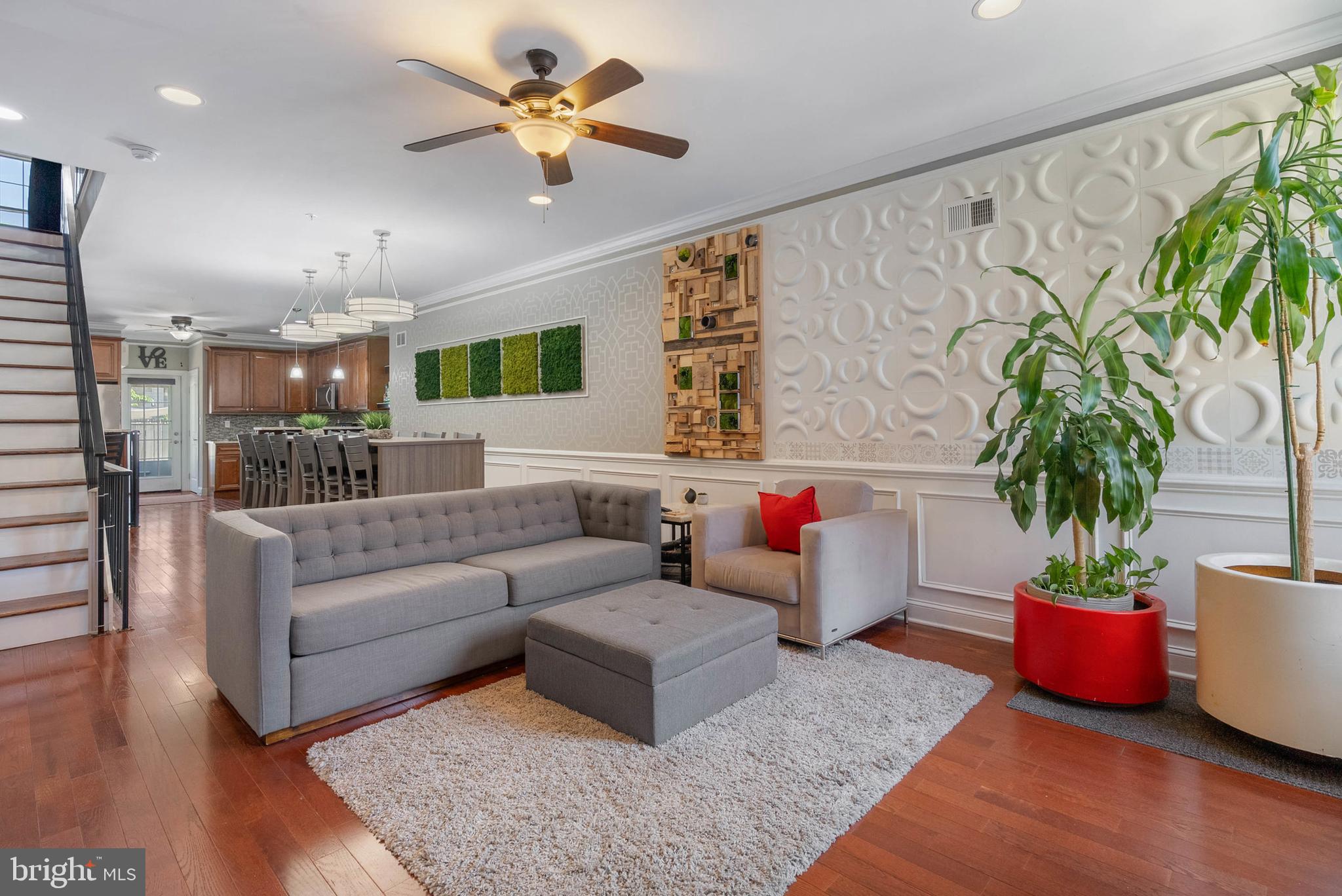 Welcome to 535 Mifflin Street, a stunning contemporary home in the heart of Pennsport offering over 2,500 square feet of thoughtfully designed living space. This spacious 3-bedroom, 4.5-bath residence combines modern luxury with charming character. The main level boasts elegant wainscoting that adds warmth and architectural interest, setting the tone for the rest of the home. The open-concept layout flows seamlessly into a gourmet kitchen and out to an expansive private patio—perfect for entertaining or relaxing outdoors.
Upstairs, you’ll find generously sized bedrooms, spa-like bathrooms, and a third-floor bonus space equipped with a beverage fridge—ideal for evening refreshments or hosting guests. The crown jewel is the expansive roof deck with sweeping skyline views of Center City, making it a spectacular spot to enjoy sunsets or morning coffee. A fully finished basement provides additional living or recreation space to suit your lifestyle needs.
Located in vibrant Pennsport, one of South Philadelphia’s most beloved neighborhoods, this home offers a rich blend of historic charm and urban convenience. Enjoy proximity to local cafes, parks, shopping, and easy access to major transit routes. Don’t miss this rare opportunity to own a beautifully upgraded home in a prime location!