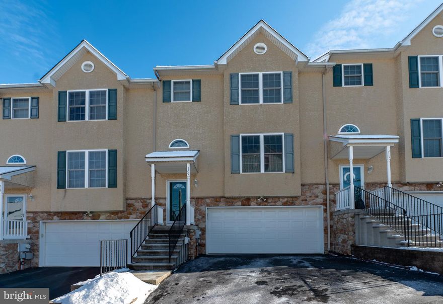 **Open House is scheduled for Sat 12/20/25, 12-2pm. Come check it out!**

Welcome to this spacious and beautifully-maintained 4-bedroom, 2.5-bath townhouse offering comfort, style, and flexibility throughout. This home features 2,324 square feet of living space plus an unfinished basement, a fenced-in backyard, and a deck—perfect for relaxing or entertaining. Freshly painted, newer flooring and move-in ready, the home boasts an oversized two-car garage with ample storage and a paved driveway for two additional vehicles. Inside, enjoy a large open living room with 9-foot ceilings, crown molding, ceiling fan, and a cozy corner gas fireplace...that room flows seamlessly into the dining area. The bright kitchen offers more than abundant cabinetry, a pantry closet, center island, large sink with backyard views, and a sliding glass door leading to the deck. A breakfast room just off the kitchen adds extra space for casual dining. The spacious primary suite features a ceiling fan, walk-in closet, and private bath. Two additional bedrooms and a full hall bath complete this level, along with a linen closet and a convenient hall laundry closet (currently used as an oversized closet). Laundry hookups are available on both the upper and lower levels. The third floor provides a versatile extra-large fourth bedroom or loft—ideal as a guest suite, home office, or additional family room. The unfinished basement offers high ceilings and plenty of storage or future finishing potential. Additional highlights include central air, no HOA fees, a deck with awning, fenced-in backyard, and an oversized two-car garage. Plus the carefully curated lighting fixtures add warmth and character throughout the home. Located in the highly regarded Upper Merion School District and close to King of Prussia Mall, shopping, dining, and major highways. A must-see home with space, convenience, and flexibility—don’t miss it!