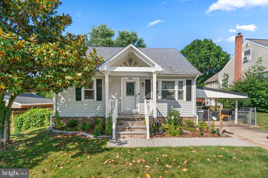 Welcome to 1206 Oakland Terrace Road! This beautifully updated Cape Cod exudes charm in the heart of Halethorpe. With three spacious bedrooms and two full bathrooms, this delightful residence is perfect for comfortable living and entertaining. The main level features hardwood floors, a bright dining room, and two inviting bedrooms. The highlight is the gorgeous renovated kitchen, boasting quartz countertops and stainless steel appliances. A full bath completes this level, ensuring convenience for guests and family alike. The upper level offers a versatile space with a third bedroom and a cozy sitting area or office nook, ideal for work or relaxation. The finished lower level is a fantastic bonus, providing a family room, another full bath, a separate laundry area, and ample storage space. Step outside to the large backyard, perfect for hosting gatherings or enjoying peaceful outdoor moments. Don’t miss your chance to make this stunning Cape Cod home your own! Easy access to MTA, all commuter routes, Baltimore, NSA, and Fort Meade.