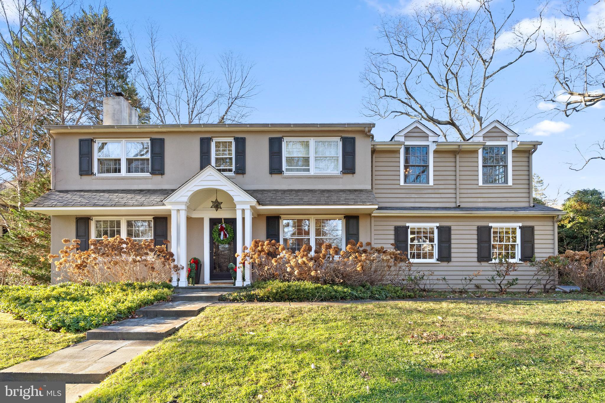 A Hidden Gem in the Heart of South Wayne, tucked away on a picturesque, tree-lined street in the coveted South Wayne neighborhood, 321 Orchard Way is a charming home that masterfully blends classic elegance with contemporary comforts. This inviting property offers a unique opportunity to own a turn-key home in one of Wayne's most sought-after areas. The facade, featuring a blend of traditional architecture with modern elements, exudes a welcoming aura as you approach. Opening into a beautifully detailed interior, the home spans approximately 4,200 square feet, designed thoughtfully for both cozy family life and elegant entertaining. The main level showcases an inviting open floor plan with rich hardwood floors and abundant natural light, creating a warm and airy feel. The living and dining areas are perfect for enjoying the wood-burning fireplace or hosting & entertaining, directly connecting to a well-appointed kitchen. This culinary space features top-of-the-line appliances and custom cabinetry, with a step-down to a charming breakfast area. This area opens to the back patio through sliding doors and offers stunning views of the lovely backyard, ideal for outdoor dining or enjoying quiet moments in the private garden. Adjacent to the kitchen and breakfast area, the family room addition impresses with soaring ceilings and large windows that provide a panoramic view of the serene outdoors. The First Floor also features an Office/Bedroom with a Full Bath that can close off to offer privacy as well as an outdoor back entrance. The mudroom area and an attached 2 car Garage complete this level. Upstairs, the home continues to impress with a tranquil primary suite featuring a luxurious bathroom complete with a soaking tub, dual vanities, and a glass-enclosed shower, as well as a custom large walk-in closet. Three additional bedrooms complete the 2nd floor with one full Hall Bath and one En-Suite Bath. The Lower Level provides ample living space and includes an Office/Workout area. Situated within walking distance to the vibrant heart of Wayne, 321 Orchard Way not only provides a beautiful residence but also provides the ideal Walk-to- Wayne. Showings start Thursday, Dec 12th, make your appointment today!
*INTERIOR PHOTOS WILL BE UP WEDNESDAY, DEC 11th*
