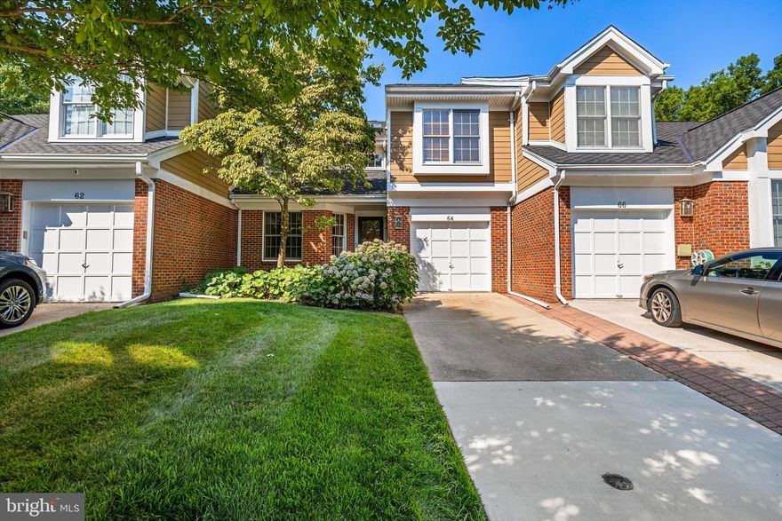 The first steps into this Greene Tree Barclay model are illuminated by fabulous natural light cascading down from the soaring 2-story ceiling's skylight above. The main level features handsome slate tile and hardwood floors, crown moldings, a sophisticated study with built-ins and sunny family and dining rooms offering a fireplace and 2 sets of double French doors to the back deck.  The upper level presents well-proportioned bedrooms with high ceilings, hardwood floors and convenient bedroom-level laundry while the versatile fully finished lower level provides ample additional space for your specific lifestyle requirements such as a home office, 4th bedroom option, exercise room, gaming center or more! Significant recent improvements in this home include:  roof 2021, Trane natural gas furnace and all kitchen appliances! Take advantage of the fabulous community amenities that Greene Tree HOA offers:  full lawn care, exterior building maintenance which includes the roof and siding, pickleball and tennis courts, pool, security, gate, playground, all common grounds and more!