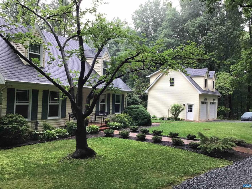 Beautifully renovated home combines the charm of yesterday with the comfort and convenience of modern living.  Features include an open concept great room, expansive screened porch, two master suites, two fireplaces w/ gas log inserts, and a finished walkout basement that is large enough to be a separate residence with a bedroom, full bath and fireplace; cozy and sophisticated with room for all of your toys!  Private 4 acre wooded lot, includes horse stable with two stalls and two storage rooms for whatever you want to put in it!  Energy saving features include new windows, doors, HVAC and all appliances replaced in last 4 years.  Garage built in 2020 includes a large loft workshop.  Home is set well back from the road for maximum privacy with a convenient circle driveway.  Located in sought-after community near the quaint town of Gordonsville, just across the Albemarle County line, only 20 minutes to Charlottesville.  You don't want to miss this one!,Fireplace in Basement,Fireplace in Great Room