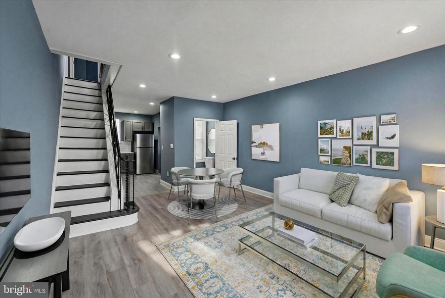 Welcome to 3434 Salmon Street, a prime spot in Port Richmond, Philadelphia. This 3 bed 1.5 bath home was renovated just three years ago. It blends old-school charm with sleek modern finishes, Fresh paint and brand-new kitchen and bathrooms— all while keeping those classic stair railings intact. Step out to a generous backyard for your own slice of the outdoors. Come see it quick!