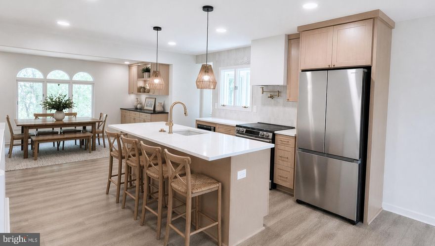 Welcome to 1196 Tanager Drive in Millersville—where thoughtful design, modern updates, and peaceful surroundings come together to create a truly special home. This beautifully renovated rancher offers the perfect blend of style, comfort, and flexibility, making it ideal for today’s lifestyle.
Step inside to discover a bright, open-concept main level with three bedrooms and two fully renovated bathrooms, including a spacious primary suite complete with a custom walk-in closet and private bath. The heart of the home is the stunning, fully redesigned kitchen, featuring a large island, quartz countertops, soft-close cabinetry with dovetail drawers, a farmhouse fireclay sink, modern range hood, pot filler, stylish tile backsplash, and brand-new stainless steel appliances. Just off the kitchen, the dining area includes a sophisticated dry bar with soapstone counters—perfect for entertaining—while the walk-in pantry/mudroom provide exceptional storage and everyday convenience with durable tile flooring.
The finished lower level dramatically expands your living space, offering a large recreation room perfect for movie nights, game days, or gatherings. With the potential for a fourth bedroom, a third beautifully renovated bathroom with a frameless glass shower, a large utility/workshop area, and an additional flexible room for an office, gym, hobby space, or storage, the basement provides endless possibilities.
Throughout the home you’ll find thoughtful upgrades including new luxury vinyl plank flooring on the main level, brand-new carpet in the basement, and three fully renovated bathrooms with modern tile, vanities, lighting, and fixtures. The electrical system has been updated along with new recessed lighting, outlets, switches, and fixtures throughout the home, plus new exterior lighting, new interior doors, new railings and balusters leading to the basement which also includes a laundry area with washer, dryer, and new utility sink adding even more convenience. The list goes on!
Outside, enjoy updated landscaping and easy backyard access from both levels, multiple patio areas perfect for relaxing or entertaining, surrounded by mature trees and scenic farmland, the setting feels quiet, private, and wonderfully rural—yet you’re just minutes from everyday conveniences like route 3 and the Waugh Chapel Shopping center. 
Additional major improvements include a roof less than five years old with a gutter guard system, updated the rear retaining wall, freshly painted interior and exterior, an updated septic system with new dry well and exterior pipe replacement, and a transferable leased water treatment system. The well was replaced in 1997, adding to the home's solid infrastructure.
Ideally located near NSA Fort Meade and just 15–20 minutes from Annapolis, with convenient access to Routes 97 and 32, this home is perfectly positioned between Baltimore and Washington, D.C. You can also enjoy The South Shore walking/biking trail just around the corner. 
If you’ve been looking for a move-in-ready home with high-end finishes, flexible living space, and a peaceful setting—this is one you won’t want to miss. 
Open Houses on Saturday 5/2 and Sunday 5/3!!