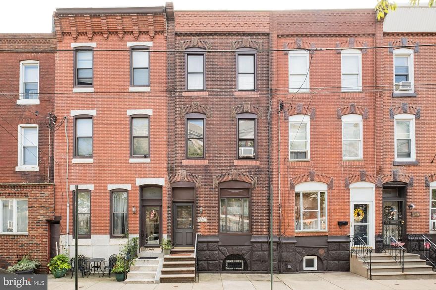 If you ve been looking for lots of great space, in an ideal location, Welcome to 236 Morris St! This 3 story, 4 bedroom Brownstone is centered in the heart of the much sought after Pennsport section in South Philadelphia and only steps away from Dickinson Square Park and 2nd Street, home of the Mummers.Enter through the original double door foyer, with accompanying stain glass transom, to the first floor, featuring a large living room, dining room and eat in kitchen. You may decide to open the walls between each room, creating a huge, open floor plan. The 2nd level consists of 2 large bedrooms, a full bath and, for your convenience, a large laundry room.Up to the 3rd level you ll find the remaining 2, newly carpeted and freshly painted bedrooms. Not only is there ample closet space in each, there s also another hall closet for additional storage. This floor would make the ideal Owners Suite, consisting of a bedroom, bathroom, walk-in closet and the potential for a walkout deck. Imagine the view of the 4th of July fireworks display from this level.Lots of  living  space, a large patio off the kitchen, for your outdoor get-togethers, and an unfinished basement for all of your storage needs! So much potential and with some TLC, this spacious Brownstone will make a spectacular  home .For those reasons and a walking score of 92, close to some of the best shopping, entertainment and dining, along with available permit parking, you ll want to put this at the top of your list.Offered in  As Is  condition and priced to sell, 236 Morris is located across from the  Historical Lofts At Abigail Vare  and the newly constructed  Abby Row  houses which sold for $650,000 - $700,000.Call today for your personal tour!