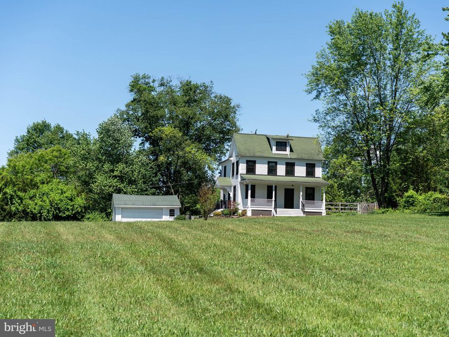 Located in the sought-after Poolesville school cluster and just moments from the C&O Canal, Potomac and Monocacy Rivers, Sugarloaf Mountain, Dickerson Market, and the MARC train station, this beautifully updated farmhouse is being offered for the first time in more than 20 years.

Thoughtfully maintained and extensively renovated, the home features an updated kitchen, luxury vinyl plank flooring over original hardwoods, renovated porch and deck spaces, upgraded roof structure and insulation, Renewal by Andersen windows and doors throughout, updated kitchen and laundry appliances, and a newer heat pump. The hot water radiator heating system has been updated/restored and there is a wood burning furnace if preferred or for a back up heat source.

Set on 2.61 partially fenced and cleared acres, the property also includes a detached two-car garage and an electrified storage shed. According to the survey plat, the property includes both residential and light industrial zoning, offering exceptional flexibility for contractors, business owners, or anyone needing space for vehicles, equipment, or storage.