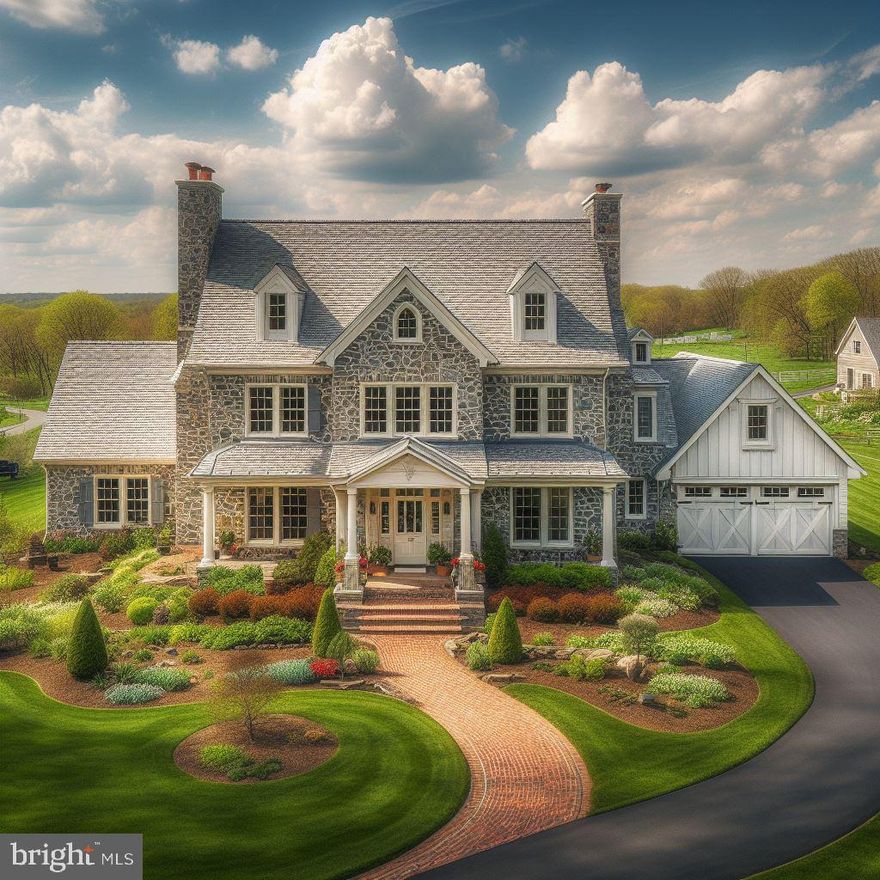 Rare 32 Acre property with Amazing views now for available for sale to build on in Tinicum Township!! Refreshing Transitional Farmhouse to be built by award winning Mack & Roedel Custom Builders. Significant, and upgraded standard specifications and finishes. Customization is highly encouraged. The elevation displayed on the MLS is conceptual only.  Build your dream home today!