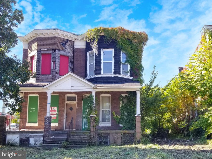 HOUSING AUTHORITY OF BALTIMORE ONLINE AUCTION: Bidding begins 04/28/2023 @ 10:00 AM. Bidding ends 05/02/2023 @ 11:10 AM. List Price is Suggested Opening Bid. This 2-story end unit porch-front townhouse is situated in the Park Circle neighborhood of Baltimore, Maryland. Residents would enjoy the green spaces nearby, including the Hanlon Park, the sprawling Druid Hill Park, and Cold Spring Park. Baltimore City Community College and Coppin State University are both conveniently located in the area. Additionally, the nearby Mondawmin Mall offers a variety of shopping and dining options. With easy access to Park Heights Avenue, commuting and exploring the city is a breeze. Deposit: $5000. Deposit to Increase to 10% of the Purchase Price within 48 Hours. 3.5% Buyers Premium or $750, whichever is greater will be added to high bid.