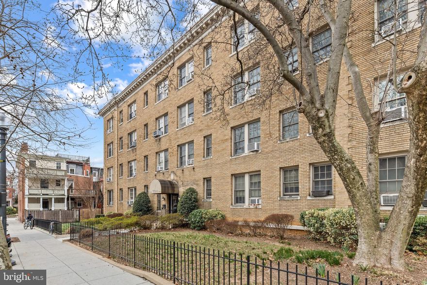 Beautifully updated 1 bed/1 bath condo nestled in the heart of sought-after Mount Pleasant! This move-in ready gem features a stylish kitchen with quartz countertops, stainless steel appliances, and a convenient full-sized in-unit washer & dryer. The roomy main living area offers ample space for a dining nook and a dedicated work-from-home setup, blending both comfort and functionality. The updated bathroom offers sleek modern finishes, while the well-proportioned bedroom includes a deep closet for clothes and storage. Park Terrace is a pet-friendly community, and this unit offers a LOW monthly fee that covers hot water & heat! Located in vibrant Mount Pleasant with easy access to the Metro and multiple bus lines.