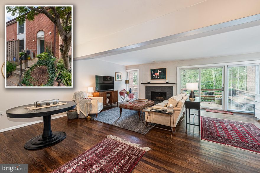 IMPECCABLY DESIGNED MT. WASHINGTON TOWNHOME WITH OVER 2,000 SQ.FT. OF LIVING SPACE!  Features include an open floor plan with a spacious living room with a wood burning fireplace and tons of natural light, a gourmet kitchen with Quartz counters, ss appliances, & a tile backsplash, a convenient main level half bath, upper level Primary bedroom suite with a full bath and 2 additional bedrooms with a hall bath (1 bedroom is currently set up as a family room but a wall to enclose it can easily be added), a finished basement with a family room with brand new carpet, and a laundry area, and generous outdoor space including a rear deck and a private front patio!  There is a large community inground pool and the location can't be beat - convenient to Village of Cross Keys, & Mt. Washington shopping & restaurants!  This home shows like a model!