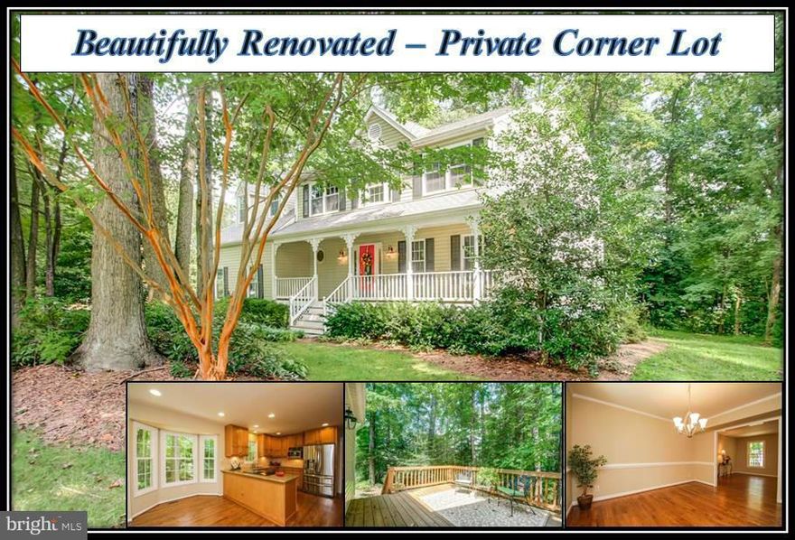 REMODELED TO PERFECTION**SHOWS LIKE A MODEL**Huge Private Corner Lot, GLEAMING HARDWOOD FLOORS, NEW CARPET/NEUTRAL PAINT/BRUSHED NICKEL LIGHTING/FIXTURES, 4 NEW BATHROOMS, NEW WINDOWS/NEWER ROOF/SKYLIGHTS/KITCHEN. Fabulous Master Suite w/Luxury Bath, jetted tub, dressing room, walk-in closet, loft.  Enjoy Outdoors on WRAP-AROUND FRONT PORCH, deck, and patio w/firepit. EXCELLENT SCHOOLS & NO HOA.