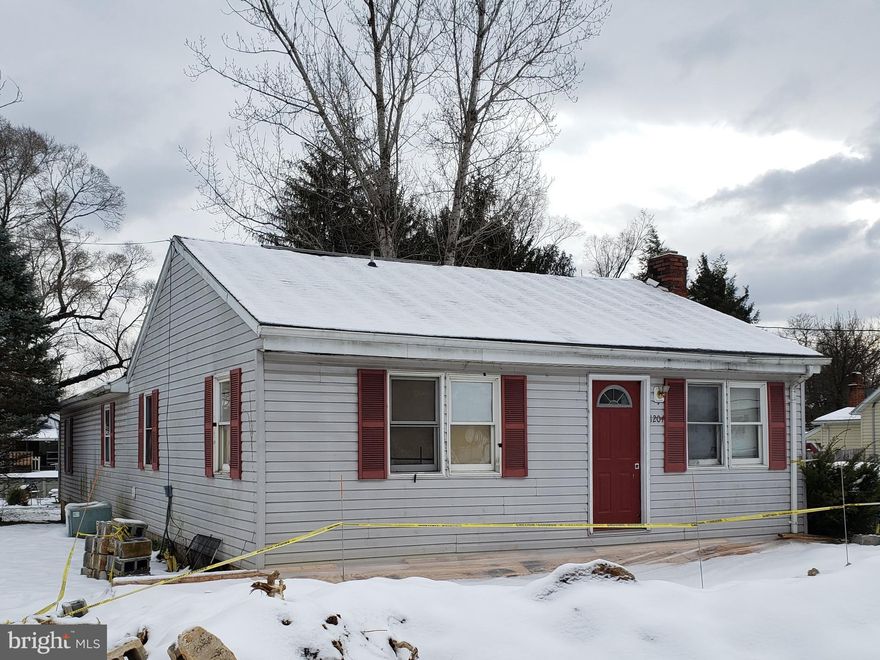 All offers accepted.  Three bedroom rancher with basement on flat lot.  Large deck on side and expansive rear yard.  Excellent commuter location with easy access to Route 9 and Interstate 81 from Martinsburg.  This property is priced to sell quickly with a motivated owner.  Home had front wall collapse, but has been shored up and visually inspected by the city inspector.  Foundation (28'x22') still needs significant repair in several areas.  Home is sold as-is.  Shown by appointment only - currently occupied.  All property details are to be verified by purchaser.