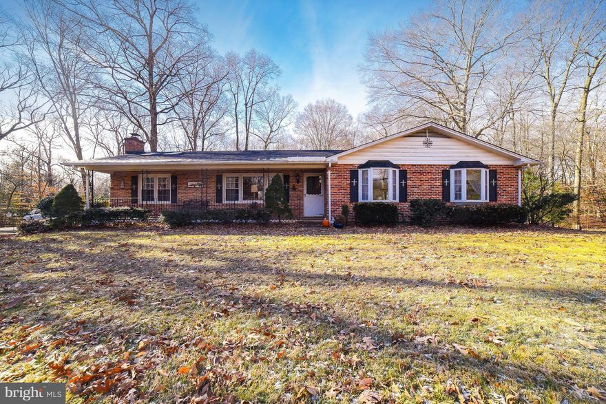 All brick rambler, situated on 2 acres, located in sought after La Plata! Kitchen with breakfast bar, sep dining room, living room & family room with fireplace. 3 BR 2 BA. Unfinished basement ready for you to bring your creative design to life! 1 car garage, carport & shed. No HOA! Better hurry...this one won't last!