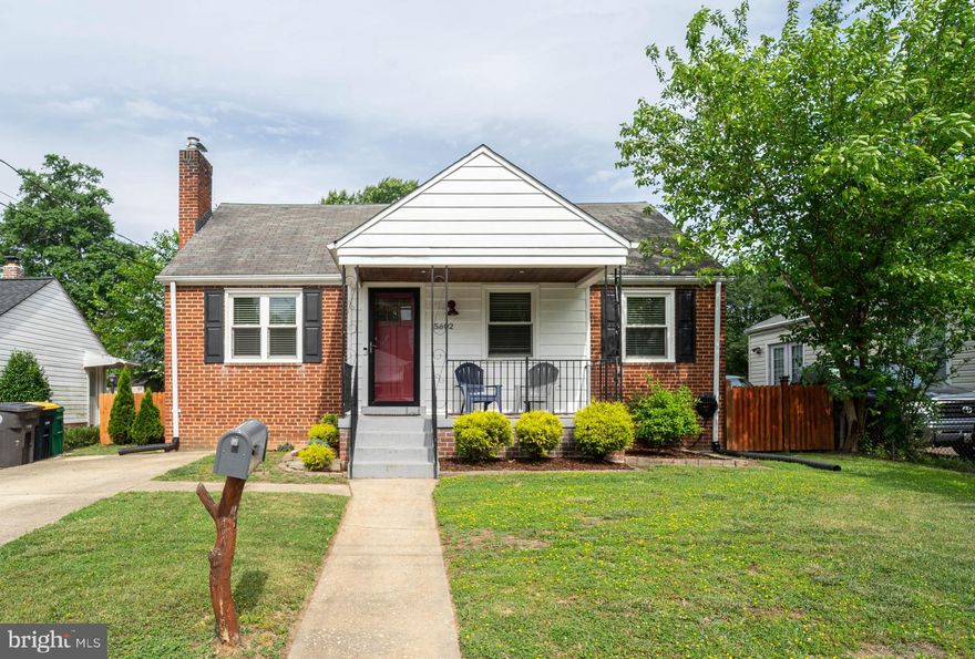 Nestled in the heart of Hyattsville, this completely updated and utterly charming Cape Cod home, fully renovated in 2018, is a true gem. With 4 spacious bedrooms and 2 full bathrooms, this residence offers a welcoming open floor plan, gleaming hardwood floors, and a gourmet kitchen perfect for culinary enthusiasts. Cozy up by the fireplace or unwind in the finished lower-level family room.

This home boasts updated bathrooms, off-street parking, and remarkable curb appeal. The fenced, level backyard provides an ideal retreat for BBQs and outdoor activities, ensuring endless enjoyment for family and friends.

Conveniently located near public transportation, Metro, the University of Maryland, and Catholic University, this home is also within walking distance to Hyatt Park, public bus stops, and an array of shopping, dining, and recreational options. Enjoy proximity to the Hyatt Park Community Garden, Driskell Community Park, and more.

Recent updates include a new washer and dryer (2021), a water heater (2024), and new basement carpeting (2024). This home perfectly balances modern amenities with timeless charm, making it a must-see property!
