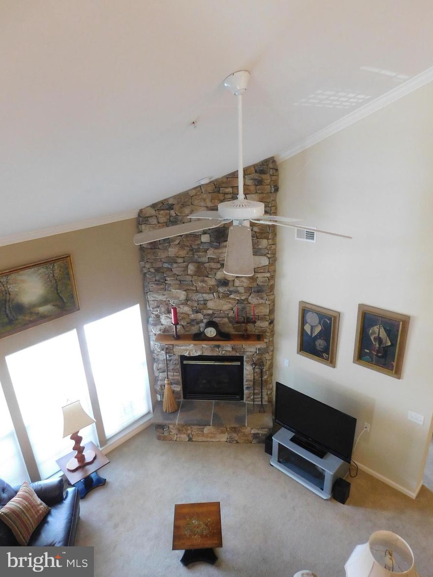 Penthouse condominium unit in the 55+ Community of Hearthstone at Village Square Condominiums.  Living room with vaulted ceiling and stacked stone electric fireplace; kitchen with stainless steel appliances, pantry closet, and laundry closet.  Walk-in closet under the stairs to upper level loft, which overlooks the living room. Updates include natural gas HVAC (2023) and electric hotwater heater (2019).  Within close proximity to the start of the MA & PA Heritage Trail, restaurants and shopping.  See MLS documents for detailed brochure and condo declaration/covenants.