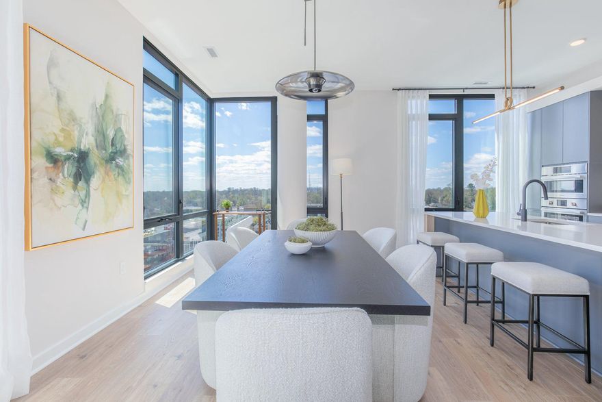 Schedule an appointment to tour The Oak, now over 55% sold and "move-in" ready.  

Unit PH1 is a 3BD / 2.5BA penthouse unit with a balcony and includes 2 parking spaces.  This unit has an open floorplan, two-tone European inspired frameless kitchen cabinetry, matte black hardware and fixtures, quartz countertops, tile kitchen backsplashes, kitchen islands, ENERGY STAR® Bosch kitchen appliances, full-size GE washer/dryers, LED light fixtures, Porcelanosa wide-plank wood-style flooring, high ceilings and expansive windows. 

Building Amenities Include: 5,000 SF outdoor terrace with gas grills, bar seating, dining and lawn, cozy penthouse terrace with dining and lounge seating, residents’ lounge with fireplace, lounge and communal dining, fitness center with cardio equipment and free weights, 24-hour front desk, secure bike storage, car detailing station, and pet washing station.