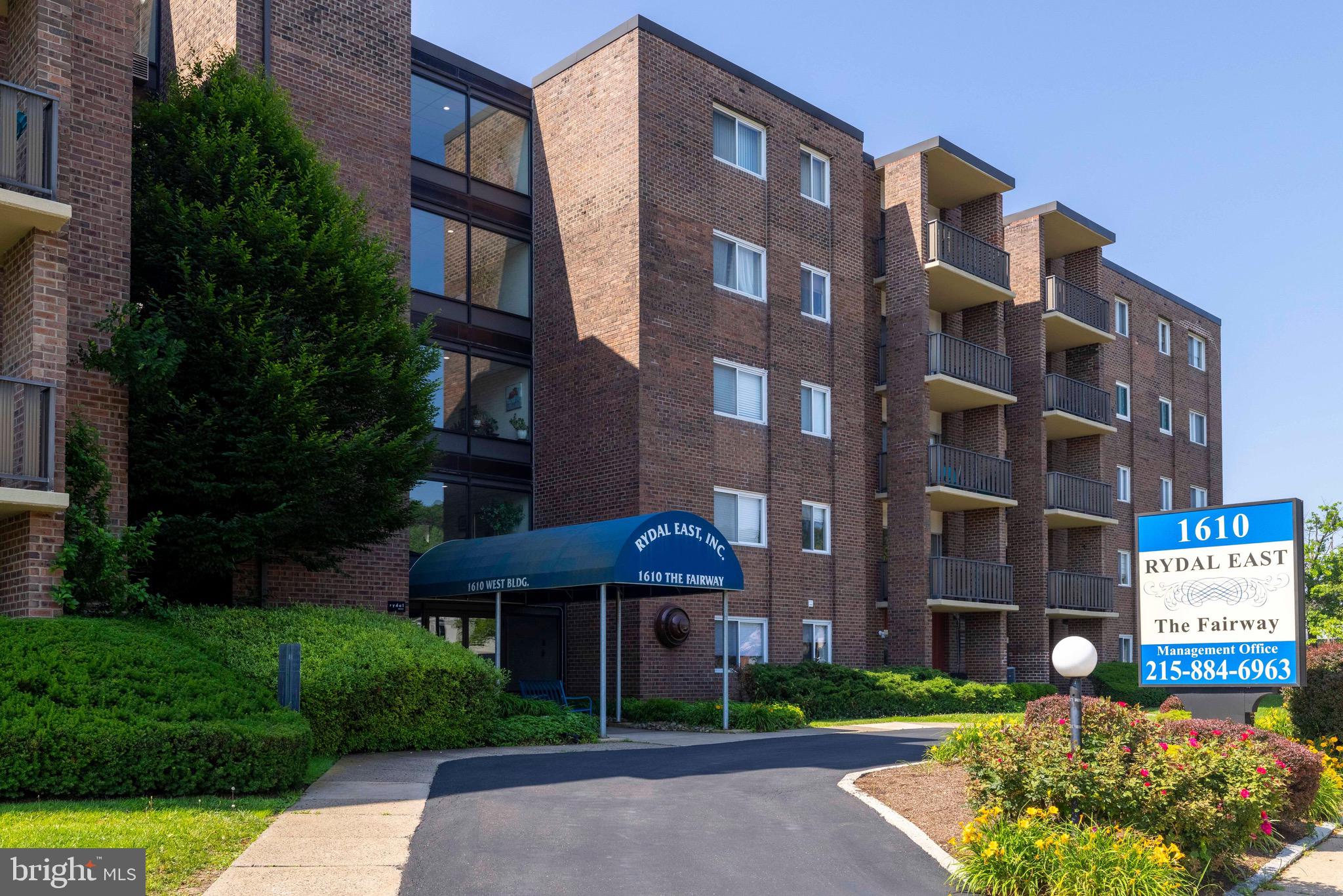 Rydal Cooperative - located in a desirable location in Abington Township close to the Baederwood Shopping Center and wonderful Whole Foods! This lovely 2 bedroom, 1.5 bath co-op apartment is on the 4th floor of a five story elevator building priced to sell. Spacious living room with sliding door to a balcony, dining area and kitchen with white cabinets, granite countertops & backsplash, ceiling fan, electric range, dishwasher and refrigerator. Primary bedroom, primary bath with stall shower and walk-in closet, 2nd bedroom, powder room and plenty of closet space. Wood flooring throughout. Laundry is common and on same floor, as well as a storage area. You will love the beautiful outdoor pool. This is definitely easy living. Cats(2) are permitted but no dogs - sorry. Units may not be rented. Taxes are included in the monthly association fee. CASH ONLY PURCHASE. All buyers must apply to Rydal East, Inc. and be approved. This is a cooperative and you are a fractional owner of the entire complex with a proprietary lease for the exclusive use of your unit. Close to Rydal Train Station with easy access to Center City Philadelphia. Minutes from the Abington Library, Trader Joe's, Abington-Jefferson Hospital, shopping, restaurants and much more.