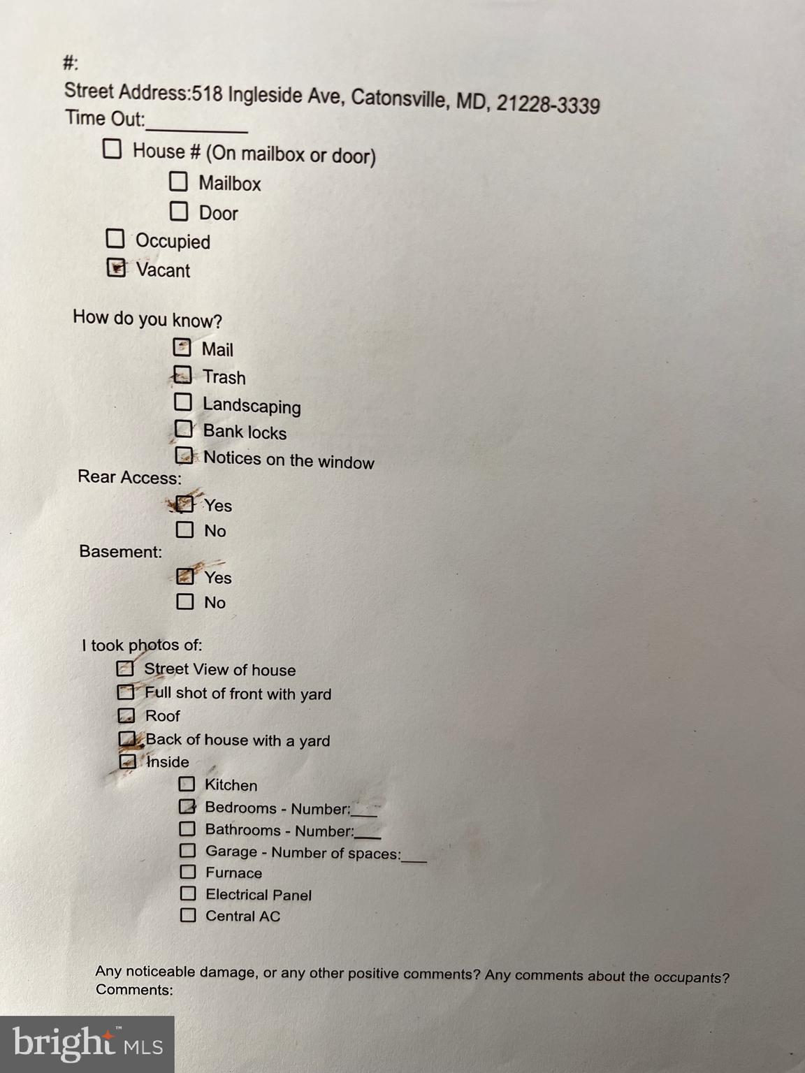 NONE AVAILABLE - Residential