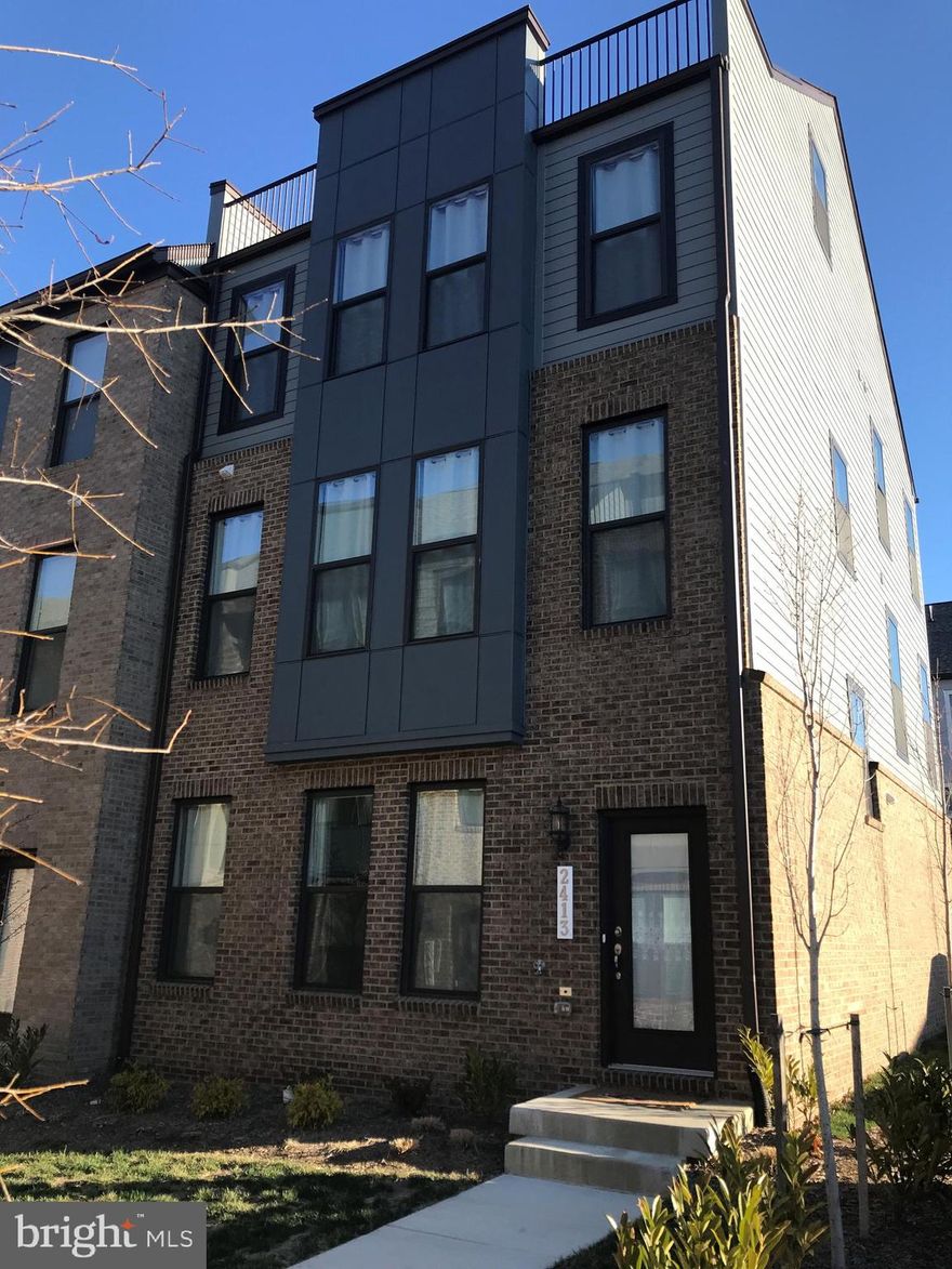 Newly built! Move in immediately into this highly desirable end unit townhome spanning 4 levels. Home features 5 bedrooms, 4.5 bathrooms and a spacious 2 car garage. Full sized driveway for 2 additional cars.  9’+ ceilings and 7’ windows invite ample natural light. Brand new appliances, open kitchen/ sitting area with a fireplace. Fantastic location just 0.5 miles to the Innovation Center Metro station on the Silver Line. Close proximity also to open-space parks, Coates Elementary School (0.4 miles) and Village Center at Dulles (0.8 miles) which includes Starbucks, Giant, CVS, Gold’s Gym, Homegoods and much more.