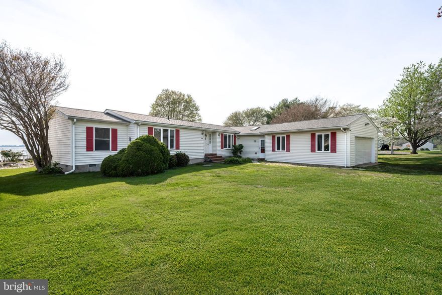 First time on the market, this exceptional waterfront property on Crab Alley Bay offers stunning views, one-level living, and endless potential. The home currently includes two bedrooms, with the possibility of creating a third bedroom with a new design.

Spacious rooms, a large kitchen, and a sunroom filled with sliding glass doors showcase the home’s beautiful bayfront setting. Important improvements have already been made, including a new roof in 2024, a recently serviced water treatment system, and a boiler in great working order.

Outside, the property is well-equipped with a pier, bulkhead, and rip rap, plus a large attached garage and bonus space between the house and garage. Ideally located near shopping and everyday conveniences, this home is a wonderful opportunity for waterfront living in sought-after Marling Farms, where residents enjoy four community beaches, boat launches, kayak launches, and playgrounds.

Property is being sold strictly as-is and will require updating.