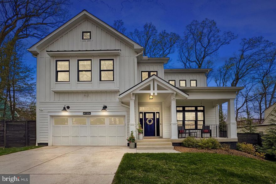 🏡Welcome home to 1204 Seaton Lane  •  Experience the epitome of urban luxury w/over 6,000 sq ft of living space in this custom-built residence in Falls Church City  •  This stunning 6-7 bedroom, 6.5-bathroom home is designed for those who appreciate fine craftsmanship & elegant living, all while being minutes to everything the Little City has to offer  •  The grand foyer greets you with soaring two-story ceilings, ushering you into the main level, which features hardwood floors & elegant details throughout  •  Formal Living & Dining Rooms are ideal for hosting, while the Gourmet Kitchen is the heart of the home and a dream for culinary enthusiasts with oversized island 
 & breakfast bar, high-end appliances, and breakfast area for casual dining  •  The adjacent, open family room, with a warm gas fireplace and elegant coffered ceiling, offers convenient access to an impressive almost 850 square foot deck with a built-in natural gas BBQ, making it an ideal space for relaxation and entertaining  •  A main level bedroom can be used as home office & full bath with porcelain tile floors & quartz vanity top provide convenience and flexibility  •  A thoughtfully designed mudroom with wainscoting, built-in shelving, and shoe nooks topped with a bench offers practical storage and provides convenient access to the garage, completing the main level  •  The luxurious upper level showcases four spacious bedrooms, each equipped with its own ensuite bathroom with porcelain tile floors & quartz vanity tops, ensuring comfort and privacy for all family members and guests  •  The primary suite is a true retreat, featuring an expansive spa bathroom complete with a soaking tub, walk-in glass shower, and a private balcony—perfect for unwinding after a long day  •  Additionally, find a sun-filled library/lounge and a versatile office space, ideal for working from home or study  •  A full size Laundry Room completes the upper level, providing the convenience of bedroom-level laundry  •  The expansive lower level flows seamlessly from the main floor via an open staircase illuminated by a large window, creating a bright and inviting transition  •  Bathed in natural light, this level is designed for both entertainment and relaxation, featuring a spacious recreation room with a home-theater system and a sitting area plumbed for a wet bar/kitchenette includes a full size refrigerator and dishwasher —perfect for hosting lively gatherings  •  Also find the sixth bedroom with ensuite full bath featuring porcelain tile floors & quartz vanity top, a powder room/second laundry room combo & gym (or 7th bedroom) w/ a 6-person, cedar sauna offering both dry & steam options for an authentic spa-quality experience  •  The powder room/second laundry room combo adds functionality to this versatile space  •  The home's outdoor spaces are equally impressive, offering a beautiful, large, 850 sq ft +/- deck & front porch that overlook the lush surroundings—perfect for enjoying time outdoors  •  The meticulously landscaped grounds are fully fenced, featuring a bespoke 7-foot privacy fence at the rear and a matching 4-foot fence in the front  •  Mature trees and established plantings provide natural screening, enhancing privacy & creating a tranquil setting for outdoor entertaining or peaceful everyday living  •  Prime Location: situated in the vibrant Falls Church City is walkable to Falls Church City schools, dining, shopping & entertainment options at Founder's Row & upcoming Movie Theatre •  Conveniently located just minutes to East & West Falls Church METRO Stations  •  Easy access to commuter routes I-66, 495, Route 7 & Route 50 makes commuting to DC/Arlington/Tysons/Reston and beyond a dream  •  Embrace the best of suburban living while being just minutes from everything the City has to offer  •  A lifestyle of elegance & comfort - Love where you live, welcome home!
