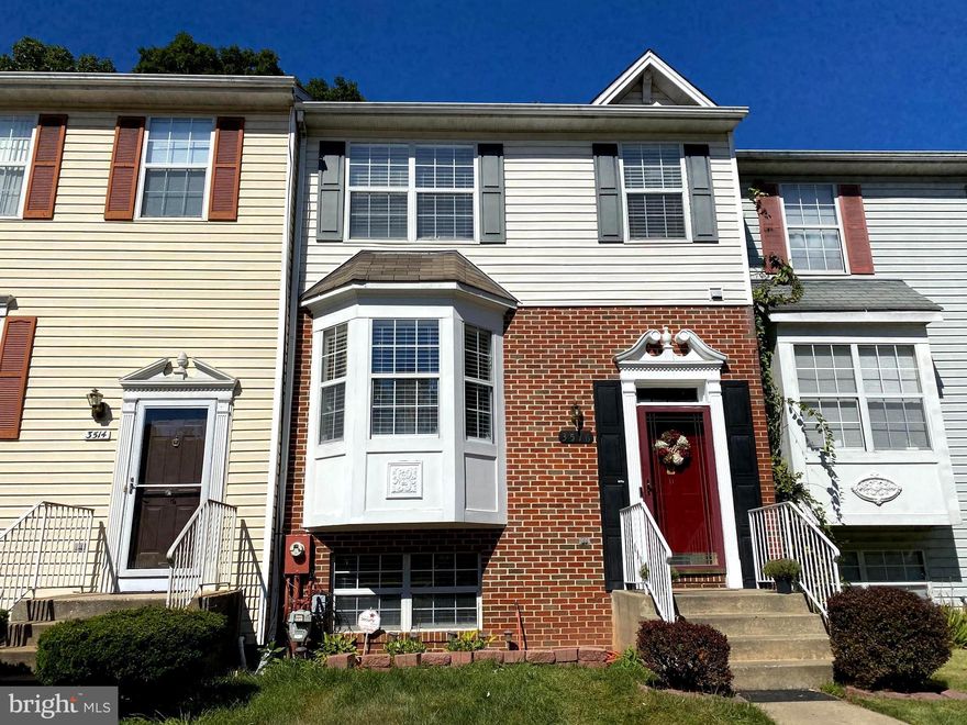 You do not want to miss out on this wonderful 3 level town home, located off Marriottsville Road, in the Kings Point community...backing to Carriage Hills Park, with trails and playground. This beautiful home has 4 bedrooms, 2 full and one half baths and 2 assigned parking spaces. Upon entering the home's main level, filled with natural light, you will instantly want to call this place your home. This home is equipped with tons of upgrades, including bathrooms, flooring, and fresh paint. Upper level include master bedroom, with 2 walk-in closets and 2 additional bedrooms. French doors open to your large deck, facing trees for privacy. Fully finished walk-out lower level, includes a finished rec/family room, laundry and bonus room that can be used as a bedroom, office, or storage. Sliding doors open onto paved lower level patio, completing this picture with everything on your wish list!. ONE YEAR Home Warranty INCLUDED!! This one is a must-see! Please bring/wear your masks!