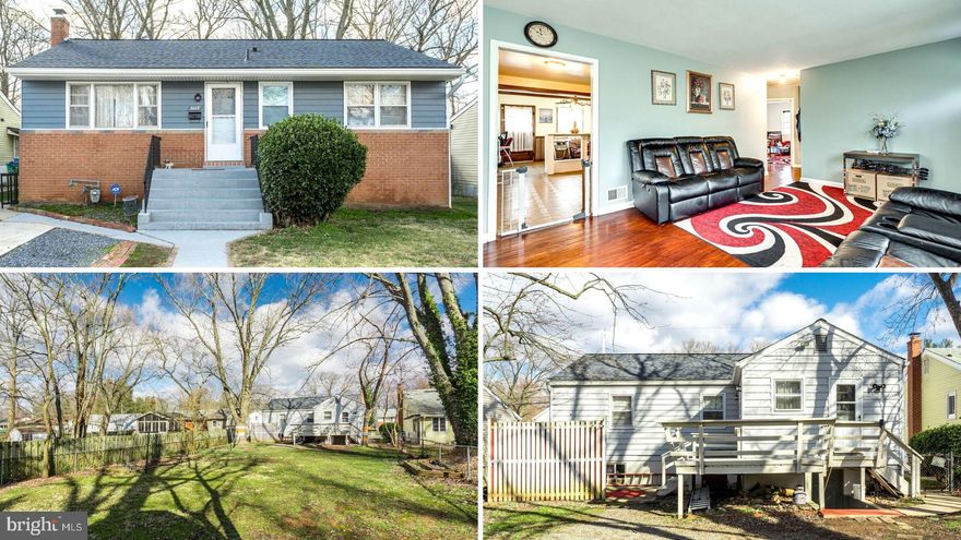 Located in sought after Lanham, great Rambler with fully finished basement. This property features one of the best master bedrooms with expanded master bathroom in the neighborhood.  The master bathroom suite has its own soaking tub and separate shower along with double vanity. The main level has an addition to the back adding extra room for kitchen or sunroom.   Lower level basement has its own private entrance with two bedrooms and a third room that can be used as an office or den. The basement also has a fully functioning kitchen making it great for an in-la-suite.  Enjoy a spacious back yard that allows for many uses like gardening or simply just having friends over for a barbeque. You will also love the deck and large shed.  Close to main routes, shopping, and dining.