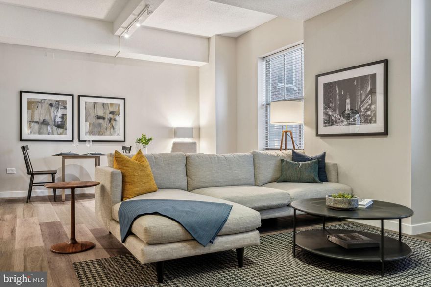 Absolutely gorgeous 1 bed  in the heart of Washington Square West at The Franklin Residences! Boasting 810  square feet, this apartment has everything you need to live in luxury and comfort. Your new home greets with large windows in the living and dining area overlooking a beautiful view and tons of natural sunlight. The chef's kitchen has all new stainless steel appliances, quartz countertops and lots of cabinet space. There is a very spacious bedroom with a large walk in closet and a full bathroom.  With its prime location in Washington Square, you'll have easy access to a plethora of dining, shopping, and entertainment options just steps away from your front door. Immerse yourself in the rich history and culture of Philadelphia as you explore the nearby iconic landmarks, museums, and art galleries. We are also home to some of Philadelphia's finest restaurants, shops, and spas including DiBruno Bros., Passero’s Coffee Roasters, Body + Beauty Lab, High Street Philly, and Pure Barre. Enjoy the convenience of 24/7 on-site resident services teams and our complimentary, community amenity spaces featuring the iconic Lincoln Balcony overlooking Chestnut Street, a 24/7, state-of-the-art fitness center, and a 24-7 brand new business lounge perfect for remote work. Don't miss this rare opportunity to experience the epitome of sophisticated city living in this sprawling bi-level penthouse. Tenant will be responsible for electric, $100 tech-fee (DirectTV/Internet), gas and water. Parking available on site for additional fee. Pets welcome also for an additional fee.