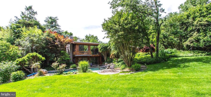 Month to Month rent for RESORT Style Home .  Lease period flexible. Completely furnished. Utilities paid by landlord, including electricity, water, internet, trash, pool and lawn service.

This is a rarely seen estate, sitting on 5 acres of total privacy.   Absolutely stunning in every season. Low key and relaxing.  Live in quiet and peace, in resort style, but only minutes away from the hustle and bustle of the city, the convenience of  airport and all the DMV has to offer.  You will not believe you are 15 miles from DC and 10 minutes from the Reston Town Center. Swedish architecture and Japanese landscaping  flow throughout the whole  property from inside to out. Property includes wooded areas, fields, ponds, creeks and a hidden valley.  Extraordinary gardens w/ pool/waterfall & pond & sauna, Vaulted ceilings, 4 fireplaces, spacious bedrooms, an indoor sauna & walls of glass - wherever you are in the house, you can see the most beautiful vistas of nature, like in a work of art:  daffodils, azaleas, peonies, dogwoods compete to  bloom in spring.  Crepe myrtles line up along the long driveway to greet everyone coming to visit.   Red, yellow and gold leaves present a breathtaking Autumn for you.  See a red fox wading on the white snow in the forest from the panoramic view of the family room. Wherever you go on vacation, whether for a short or long time, when you return you will realize you live in a real resort / vacation home.