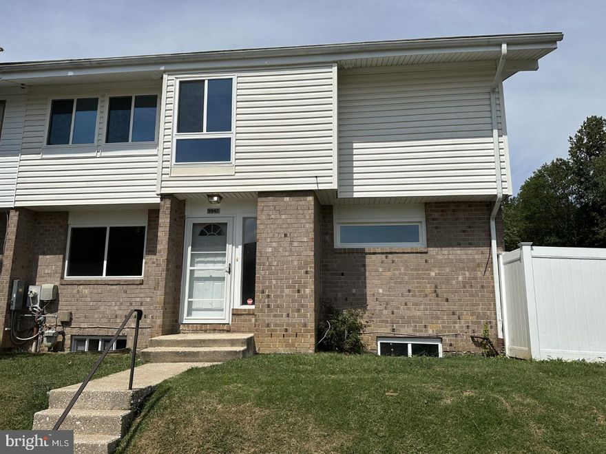 ***Fully Renovated***Brick front end unit townhouse with 4 Bedrooms, 2 Full Baths and 2 Half Baths located in Twelve Tree subdivision. Spacious living area with new install wooden floor, updated kitchen with stainless steel appliances, fresh paint, rear deck, new electric lights and fixtures. New carpet throughout the bedroom and basement area. Close to all major commuter routes. Buyer is responsible to verify ground rent if any, Seller will not redeem.