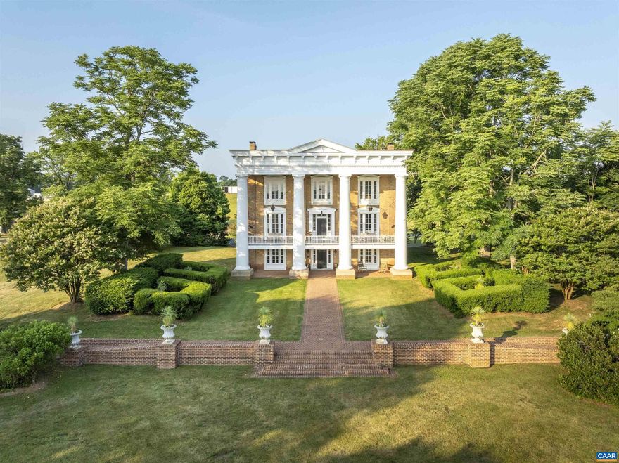 One of the State's finest examples of Classical Revival/Neoclassical architecture, sited on 312-acres of rolling highly productive crop and pasture land with approximately half a mile of frontage on the Rapidan River. The home is instantly recognizable with its 4 massive Doric columns, and "M" shaped copper roof. Built in 1854, the well-proportioned residence with 11+ foot ceilings was meticulously restored by high-end contractor Alexander Nicholson, to its present condition. The restoration kept the original doors, mantels, and most of the heart pine floors intact. Listed on the National Register, and VA Landmarks Register, and protected by a conservation easement. The Rapidan River and its lowlands offer endless recreation including canoeing/kayaking, fishing, and some of the area's best duck hunting. Additional improvements include a restored, period summer kitchen/office, guest cottage, conservatory, pool and pool house, stables, managers cottage and farm infrastructure. An additional 403 acres can also be purchased.,Solid Surface Counter
