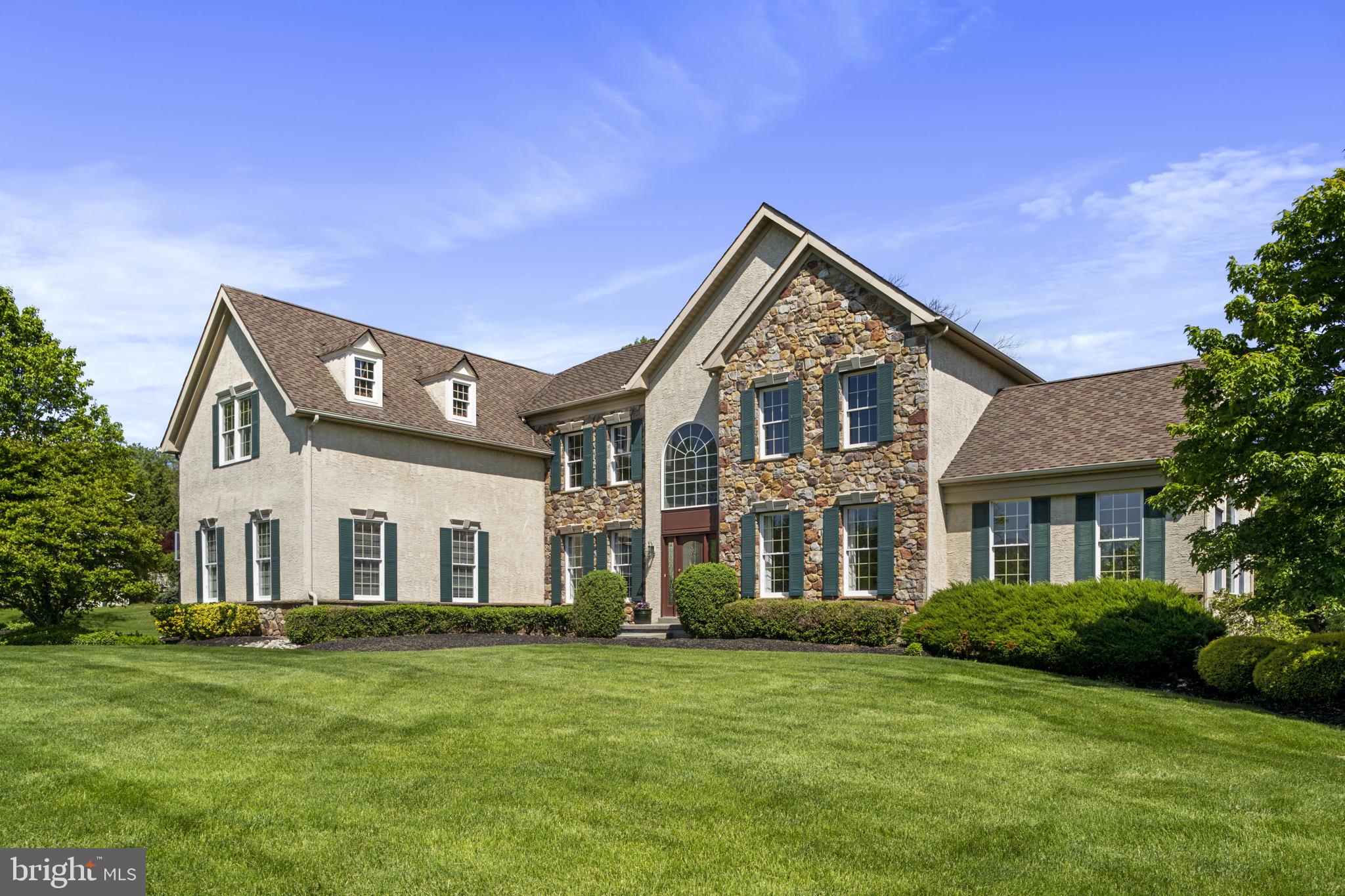 Welcome to 30 Woodside Lane an immaculate and meticulously maintained home that sparkles
like a fine jewel in the highly coveted Community of River Crossing located in New Hope Bucks County.
The Stratford Chateau design features over 5600 Sq. Ft of remarkable living space, that flows effortlessly with sun filled rooms at every turn.
The main floor features a gourmet kitchen complete with stainless steel appliances , large center island
plenty of counter space , and an abundance of cabinetry. The kitchen also flows into the "great room" featuring floor to ceiling windows, a rear staircase and a two story stone fireplace. The dining room is generous in size, making it terrific for entertaining. The living room perfect for relaxing, watching t.v. ,or a quiet escape to catch up on your reading.
Adjacent to the living room is the Bonus Conservatory/Music Room . Working from home will be a pleasure as the first-floor executive office is perfect.
Completing the lower level is the remodeled laundry / mud room featuring wainscoting and gorgeous ceramic tile.
The second level features recently renovated bathrooms, a grand master suite complete with sitting room, his and hers walk in closets and a luxurious spa like bath with heated floor.
The three remaining bedrooms , have plenty of closets as well as an en suite and jack and jill bathrooms.
The lower level /basement area of the home provides an additional 2500 sq. ft of space ready for your
vision .
Convenient and minutes to schools, shopping, restaurants, entertainment, and several parks including the Historic Washington Crossing Park , Lambertville, Princeton and a short trip to the Mercer Airport and several train station locations.