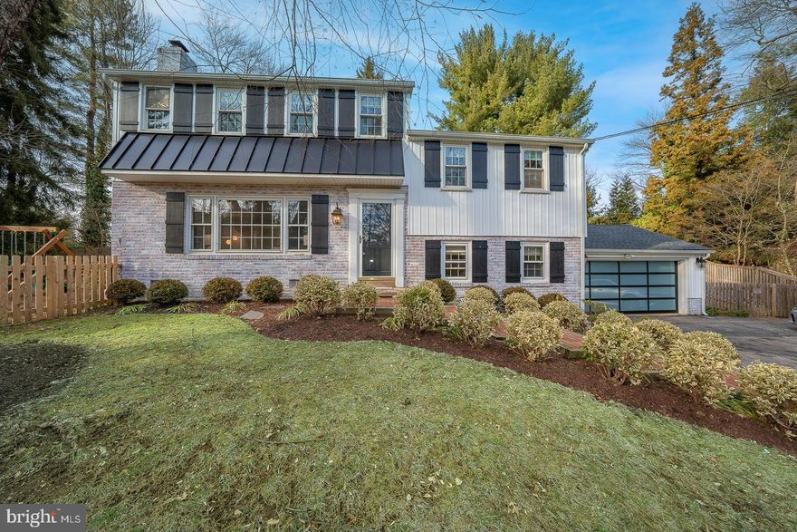 *OFFER DEADLINE: 3/3 AT 5PM* Located off of Conestoga Road at the end of a shared private drive, this tasteful single-family residence seamlessly blends classic charm with modern updates in Radnor Township School District. Spanning 2,698 square feet, this four-level home offers five bedrooms and two and a half baths, far from a typical split-level.

A brick-floored entry foyer with coat closet leads into the inviting living room, which flows into both the kitchen and formal dining room. The living room has an abundance of natural light courtesy of south-facing windows, with touches of elegance provided by crown moulding, hardwood floors and the painted brick hearth and mantle of the wood-burning fireplace. Step into the formal dining room where the hardwood floors continue. The dining room also provides back yard and brick patio access.

The renovated kitchen is adjacent to the dining room and features upgraded countertops, stainless steel appliances, a gas stove, and an eat-in area perfect for casual dining.

Venture downstairs off of the kitchen to discover the above-grade family room featuring hardwood floors (installed in 2018), floor-to-ceiling wainscoting, front windows and outside access to the driveway. Past the family room is the laundry room, complete with washer, dryer and utility sink. A half bath is adjacent to the laundry room. Both the laundry room and half bathroom have windows. Continuing through the laundry room presents the substantially upgraded (in 2020) attached two-car garage. The garage has been fully-insulated, climate-controlled via a ductless mini-split system, ceiling height raised and recessed lighting installed, as well as rubber flooring added. Cars will be more than pleased to be parked here, but definitely an option to use as a bonus room like the current owners (not included in listed square footage).

Up the stairs from the main living area is the generously-sized primary bedroom with two closets and three well-positioned windows. A second bedroom or office is adjacent to the primary bedroom and is uniquely connected to the primary through the closets. A recently-updated full bathroom with tiled tub shower with sliding glass doors completes the primary level. Ascend the stairs to the third level to be greeted by three additional bedrooms, each with closets, and a recently-updated full bathroom with an oversized, tiled stall shower. This third level also has a linen closet, storage closet and access to a huge attic space ideal for additional storage. Hardwood floors are throughout all living spaces.

Outside, the property boasts a fully-fenced back yard and a brick patio with awning, ideal for outdoor gatherings or simply unwinding in a private setting.

New roof, siding, shutters, outside light fixtures and gutters in 2019. New hot water heater in 2021.

This home offers the perfect balance of convenience and style, with remarkably easy access to downtown Wayne, Penn Medicine Radnor, both Wayne and St. Davids train stations and the Blue Route (I-476) all within just a five-minute drive. An entrance to the popular Radnor Trail is only a tenth of a mile down the road. Don't miss the opportunity to make this beautifully updated home your own. Schedule a showing today!