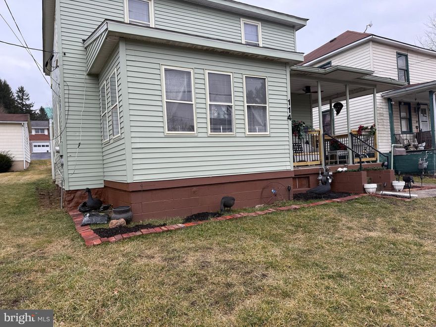 Welcome home to 114 GREEN STREET -  GREAT PRICE - GREAT HOME!!! WELCOME TO THIS CHARMING COUNTRY STYLE QUAINT home - NESTLED IN A QUAINT NEIGHBORHOOD OF WESTERNPORT MARYLAND -A PERFECT BLEND OF MODERN AMENITIES AND ORGINIAL CHARM - DISCOVER THE EPITOME  Country  ELEGANCE OF SPACIOUS LIVING AREA WITH beamed CEILINGS and CHAIR RAILINGS THROUGHOUT.   THE retro style EAT IN KITCHEN BOASTS OF NEW STAINLESS STEEL APPLIANCES - ISLAND WORK SPACE MAKING MEAL  PREP A BREEZE - WALK UP ATTIC FOR STORAGE - THE UPPER LEVEL OFFERS 3 BEDROOMS - SEPARATE DINING ROOM - PERFECT FOR DINING  OR MORNING COFFEE - THE WELCOMING FRONT PORCH IS THE IDEAL SPOT TO  UNWIND AND TAKE IN THE SERENE MOUNTAIN  SURROUNDINGS - A NEW ROOF WITH ARCHITECTURAL SHINGLES FOR YEARS OF WORRY FREE MAINTENANCE - An over- sized two story garage that any man or women would appreciate - THIS CHARMER HAS A LOVELY INTERIOR SET UP OFFERING PLENTY OF SPACE TO TURN IT INTO A PLACE OF YOUR DREAMS  - A  FIRST FLOOR LAUNDRY SPACE IS AN ADDED CONVENIENCE  - THIS PROPERTY BRINGS YOU THE PERFECT OVERSIZED DETACHED GARAGE FOR THE PERFECT  WORKSHOP AND A PLACE TO STORE ALL OF THE THINGS YOU ARE SURE TO LOVE - THE OUTDOOR SITTING AREA THAT INCLUDES a front and back porch - surprise an upper balcony a mud room and an enclosed summer front porch - PUBLIC WATER AND SEWER - THIS PROPERTY BRINGS YOU THE PERFECT BLEND OF COMFORT AND CONVENIENCE -NOTE: YOU SNOOZE -- YOU LOSE -- DON'T MISS OUT WON'T LAST LONG - property sold strictly as-is!
14 MONTH HOME WARRANTY FOR PURCHASER