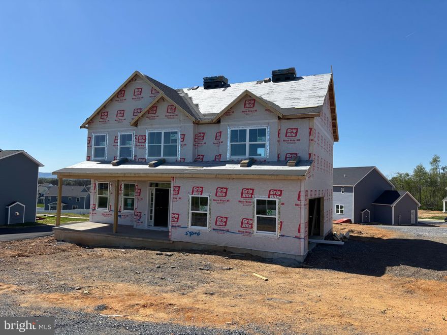 Welcome to Grand Point Crossing
New construction featuring a large covered front porch, 2-story open foyer, kitchen with breakfast nook open to family room, separate dining room and half bath.  Upper-level features primary suite with walk-in closet, full primary bathroom including soaking tub, separate shower and dual vanities, three additional bedrooms, 2nd full bathroom and laundry area. Full unfinished basement and two-car attached garage.