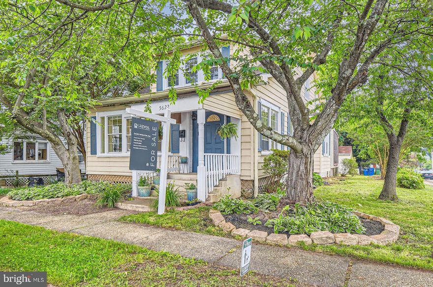 Welcome to 5622 Pilgrim Road. This delightful bungalow style Hamilton Hills gem is ready for its next owner. Freshly painted with gleaming hardwood floors, this beautiful home is filled with exceptional features. The main level boasts a gourmet oversized kitchen equipped with a six-burner stove, granite countertops, two sinks, wall ovens, and more—perfect for any culinary enthusiast. You'll also find formal living and dining rooms, a cozy front porch sitting area (not included in square footage), two spacious main-level bedrooms and updated main level bathroom. Laundry is currently located in an off-section of the oversized kitchen area, which new owners can renovate and move to the basement.

Upstairs offers three additional bedrooms and a full bath, providing ample space for family or guests. The home sits on a beautifully landscaped corner lot and includes a screened rear porch, a detached garage with power and working garage door, and an expansive unfinished basement ideal for storage or a workshop. HVAC systems are either brand new or newer with recent servicing. With quick access to Perring Parkway, 695, and Townson . . . this property truly has it all.

UPDATES - New high-efficiency HVAC with programmable thermostats (2023), new gas furnace (2023), new water heater (2025), brand new floors (2025), code protected garage door with opener, new main floor bathroom (2025), new paint (2025).