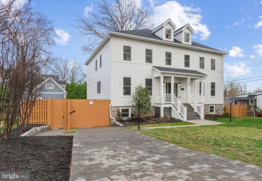 Welcome to this stunning custom new build in the desirable Edgeknoll neighborhood of Vienna, VA. This immaculate home offers over 5500 sqft of luxurious living space, featuring 6 bedrooms and 6.5 bathrooms.

Step inside and be greeted by designer touches throughout, including custom modern wood accent walls in the stairway and primary bedroom, as well as elegant coffered ceilings. The main level boasts a home office, perfect for those who work from home or need a dedicated workspace. Additionally, there is a bedroom with a full bath, ideal for guests or multi-generational living.

The expansive kitchen is a chef's dream, with a large quartz island, butler's pantry, custom range hood, top-of-the-line stainless steel appliances, under cabinet lighting and custom backsplash. The upper level is a retreat unto itself, featuring a primary en suite with 2 large walk-in closets, marble tile flooring, and a spa-like bathroom with a separate soaking tub and a luxurious shower. Additionally, you'll find a convenient bedroom level laundry room and 3 additional bedrooms, each with its own ensuite bath.

The lower level is an entertainer's paradise, complete with a wet bar, a bedroom with an ensuite bath, a spacious rec room, and ample room for storage. Mudroom complete with custom cabinets, providing ample storage and organization solutions. Outside, enjoy the screened-in deck and the over a quarter acre lot, providing plenty of space for outdoor enjoyment. The home also offers a 2-car oversized garage, a paved driveway with side walkway, automatic driveway gate, fully fenced private rear yard with paver paths and lighting. A true oasis!

This amazing location offers an easy stroll to downtown Vienna and all the charm this small town has to offer. Additionally, it's a short drive to the metro and all commuter routes, making it a ideal location for commuters. Don't miss the opportunity to make this exquisite property your own.

Schedule your showing today and prepare to be impressed!