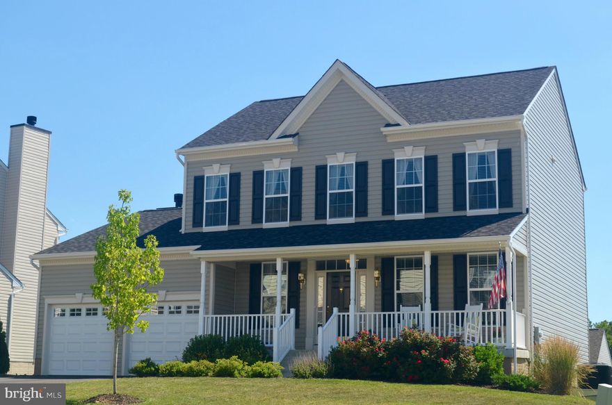 Pristine center hall colonial built in 2014. Custom paint, crown molding in the breakfast nook and family room. Large master suite with vaulted ceiling with his and hers closets. Hardwood on 1st floor level. Gourmet kitchen with backsplash, stainless steel appliances, double oven & French door fridge. Wood burning fireplace with mantel. Large stamped concrete patio and deck.