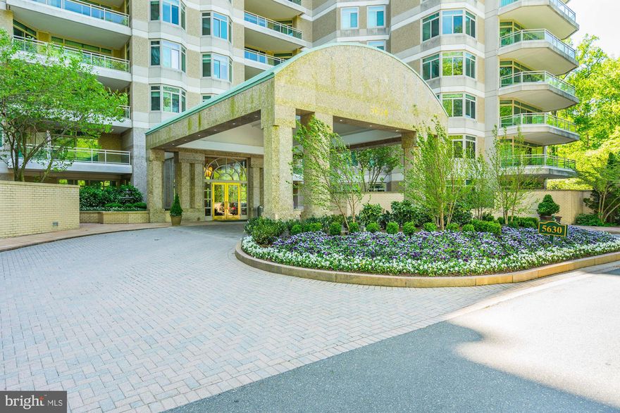 TERRIFIC PRICE ADJUSTMENT!  Welcome to this exquisite Chevy Chase residence featuring classic architectural detailing throughout, banks of floor to ceiling windows with 10th floor vistas, and 2 balconies with captivating skyline views in 3 directions---gorgeous sunsets!This 3 Bedroom (3rd Bedroom currently configured as Library/Den) 3 full Baths, 1 half Bath, sun-filled home presents a warm, sprawling flow of sophisticated entertainment space that includes stunning formal Living and Dining Rooms, a spacious state-of-the-art Kitchen/Family Room, and handsome formal Library. A glorious Master Bedroom Suite with spacious walk-in closets and gracious Guest Room Suite complete this elegant apartment. Extensive lighting and music systems are the finest! 2 garage spaces and a large storage unit also included. Full service health club, indoor/outdoor pools, tennis courts, large party rooms, sauna/steam rooms, 24 hour desk and doorman, are among the many amenities at Somerset's luxurious gated community --just blocks from the Metro! A rare opportunity in urban living!