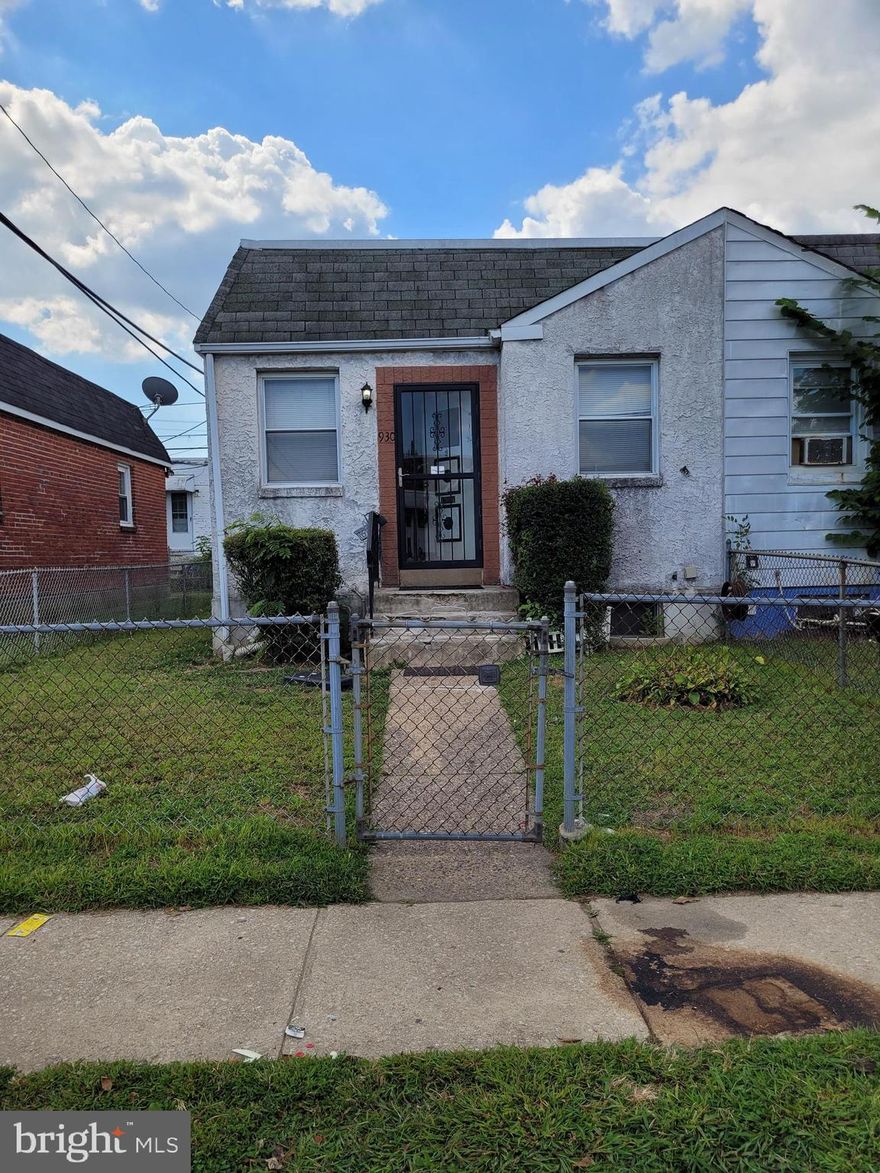 Welcome to this nice size first floor living ranch.  When you walk in the front door you have a living room, kitchen, two bedrooms, and a full bath. One of the bedrooms has an exterior door that goes out to the back yard that is fully fenced in including the front yard.  It does have a full basement that has plenty of rooms and space for storage or for an extra room or office.  This home would be perfect for someone that is looking to live on the main floor, it just needs some updating to make it the right home for you.  This property is being sold as is.