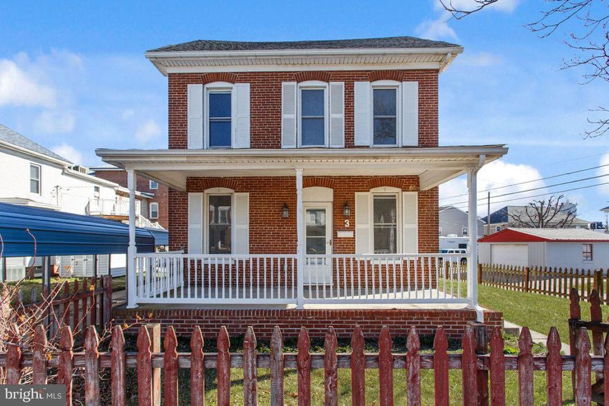 You don't want to miss this recently updated brick colonial home!  This home sits on a corner lot and features a welcoming front porch and back deck ready for you to enjoy the upcoming spring weather.  Inside you will find brand new LTV flooring throughout. The Living room is huge and can fit lots of furniture. The updated kitchen comes with all of stainless steel appliances and has gas cooking which is a bonus. There is a separate dining room ready for all those parties you will be having.  The full bath and laundry on the first floor is an added benefit.  Upstairs there are 3 big bedrooms and another full bath. This home has lots of windows and lets in tons of natural sunlight.   It is also close to restaurants, shopping, and medical facilities putting it in an ideal location.