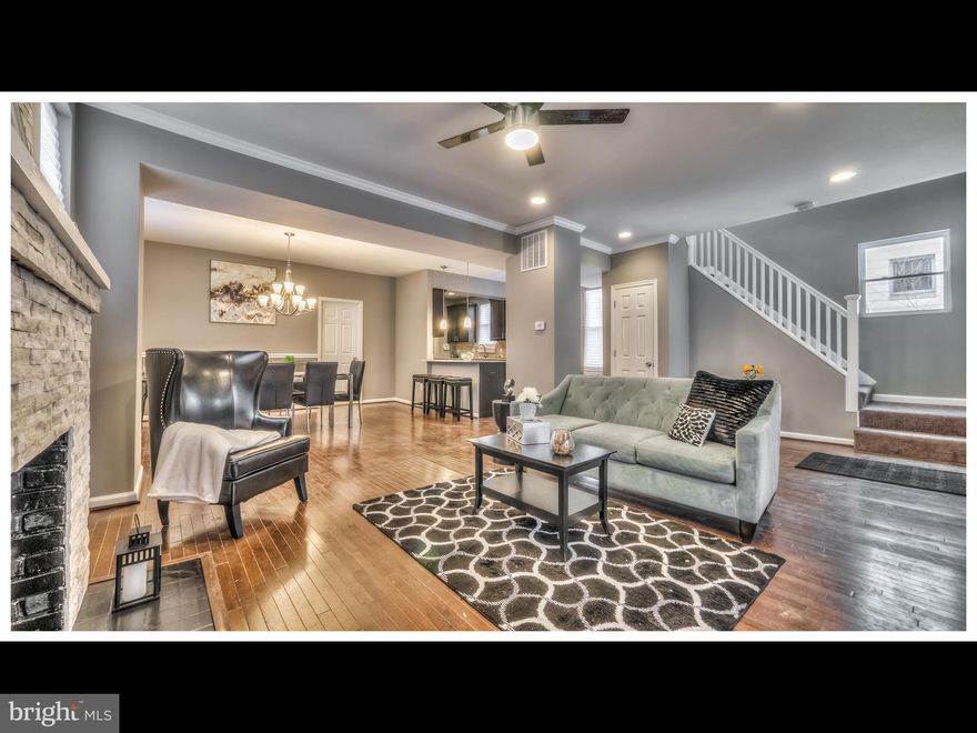 NEARLY2,800SQFT HOME COMPLETELY RENOVATED 5BR/4BA. WOOD FLOORS IN LIVING/DINING ROOM,NEW KITCHEN W/GRANITE COUNTERS, STAINLESS APPLIANCES & BREAKFAST BAR. HUGE MASTER BEDROOM SUITE W/NEW LUXURY BATH ON UPPER LEVEL W/2 BEDROOMS & BATH.INLAW SUITE ON MAIN LVL FINISHED LOWER LVL W/BEDROOM, BATH, AND COMMON AREA FOR ENT.DECK ON 1ST & 2ND FL  OVER LOOKING LARGE LVL YARD & OFF ST PARKING &18MO WARRANTY.