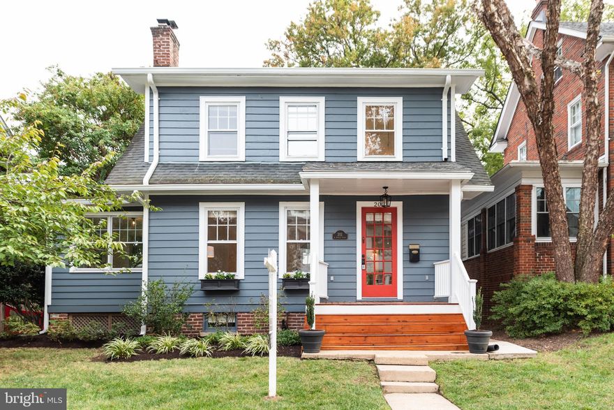 Nestled in the heart of Alexandria, 202 W Myrtle Street blends the quaint sophistication and character of historic Rosemont. With original charm intact, this expanded 1920's colonial has been recently renovated to include all of the modern niceties. As you enter the main level, you're greeted by a two-story foyer which flows into the living room anchored by the original wood burning fireplace, a bonus office/den space and a formal dining room. Step forward toward the kitchen which features two dining nooks -- one for everyday dining and the other to perch with a coffee while taking in the sites of the expansive backyard. Peer around the corner and you're embraced by the warm light that fills the generous family room space. The newly expanded second level features a renovated guest bath and three bedrooms. But just down the hall, as you pass the laundry room with wash sink, you'll find the real feature of the house -- the primary suite. This beautiful enclave boasts a marble clad bathroom with a claw tub, fully custom California closet and private balcony where you can see the glow of the GW Masonic Memorial at night as well as the backyard. The soft landscaping is dotted with lush bushes and mature trees. The backyard also includes a covered porch, brick patio and fully fenced flat lot. The unfinished basement offers ample storage space. With close access to the King Street Metro, Braddock Road Metro, and Alexandria Union Station you can pop into DC in minutes. Take a stroll over to buzzing Del Ray or historic Old Town for the fine fare or boutique flare. Claim your piece of the highly sought-after Rosemont neighborhood today!