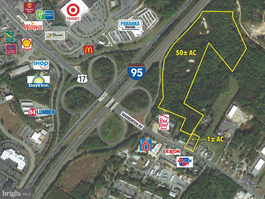 Sale includes Parcels: 45-46, 45-39,45-41, 45-10E, 45-45

• 364 Warrenton Rd is  Commercially zoned 1.5 acre pad site with an additional 34+/- acres including in sales price.
• Potential for many uses; hotel, storage facility, multi-family, apartments,
condos, single family homes, townhouses.
• All with direct access to route 17 and the last undeveloped site in the area.

• Highly visible commercial property; great for c-store, fast food, multi-
tenant retail, restaurant, hotel.

• County water and sewer
• Surrounded by dense class “A’ retail