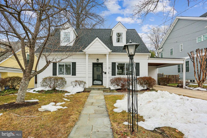 This sun-drenched Cape has been meticulously maintained and tastefully updated throughout. The stunning kitchen, renovated by Anthony Wilder Design, is a true chef’s kitchen, thoughtfully designed for both cooking and entertaining. All bathrooms have also been beautifully renovated with timeless, high-end finishes.

The main level welcomes you into a bright and inviting living room with a bay window that fills the space with natural light. This room flows seamlessly into the renovated kitchen and generous dining area, creating an ideal layout for everyday living and gatherings. Just off the dining area is a charming screened-in porch overlooking the large, flat, fully fenced backyard, perfect for relaxing or entertaining.

Two bedrooms and a full renovated bath are located on the main level. The second bedroom has been thoughtfully used as both a playroom and home office, offering flexible living options.

The upper level features two additional bedrooms and another beautifully renovated full bath with classic, timeless design. The spacious primary bedroom easily accommodates a sitting area, and a cozy nook in the hallway provides the perfect spot for a reading corner or homework desk.

The finished lower level offers exceptional additional living space, including a large recreation room ideal for movie nights, play space, or a home gym, along with a separate room designed for a home office. A spacious utility room provides abundant storage and houses the washer and dryer.

Ideally located in the heart of Kensington, this home offers unbeatable walkability to downtown. Enjoy morning coffee, evenings with friends at Knowles Station, weekend trips to the Saturday farmers market, and easy access to local shops, restaurants, and the neighborhood brewery, all just steps from your front door.