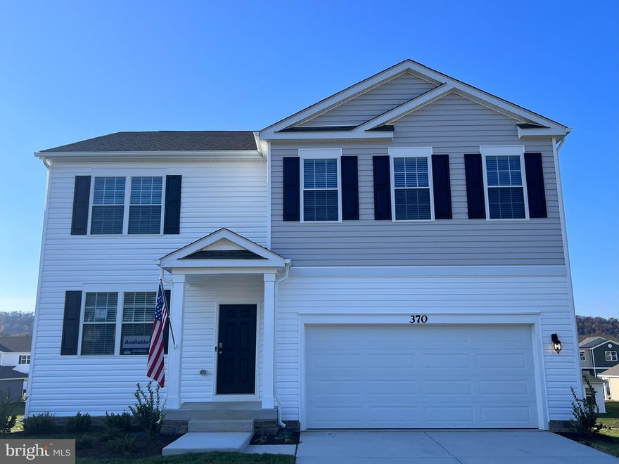 The Hayden model offers it all: 5 bedrooms, 3 full baths and loft for the kids to play.  The open floor plan is great for entertaining and kitchen offers a huge Island with granite that opens into the family room.  If you need a first level bedroom, this is the home for you and if you need that extra room for an office then this home a great choice.  Need more space? How about a walk-out basement with a Finished Rec Room and lots of storage space. The stone foundation adds to the beautiful curb appeal of this wonderful home. This homesites includes an oversized 2 car garage with opener and so much more!